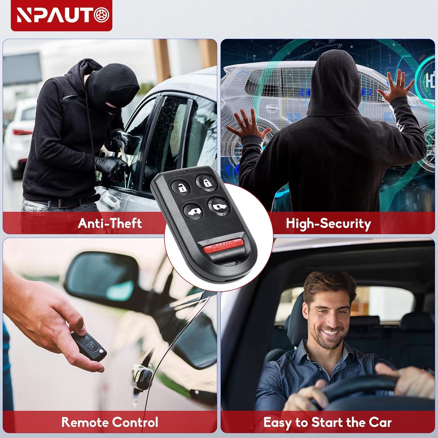 Llave Remota NPAUTO para Honda Odyssey 2005-2010 5 Botones