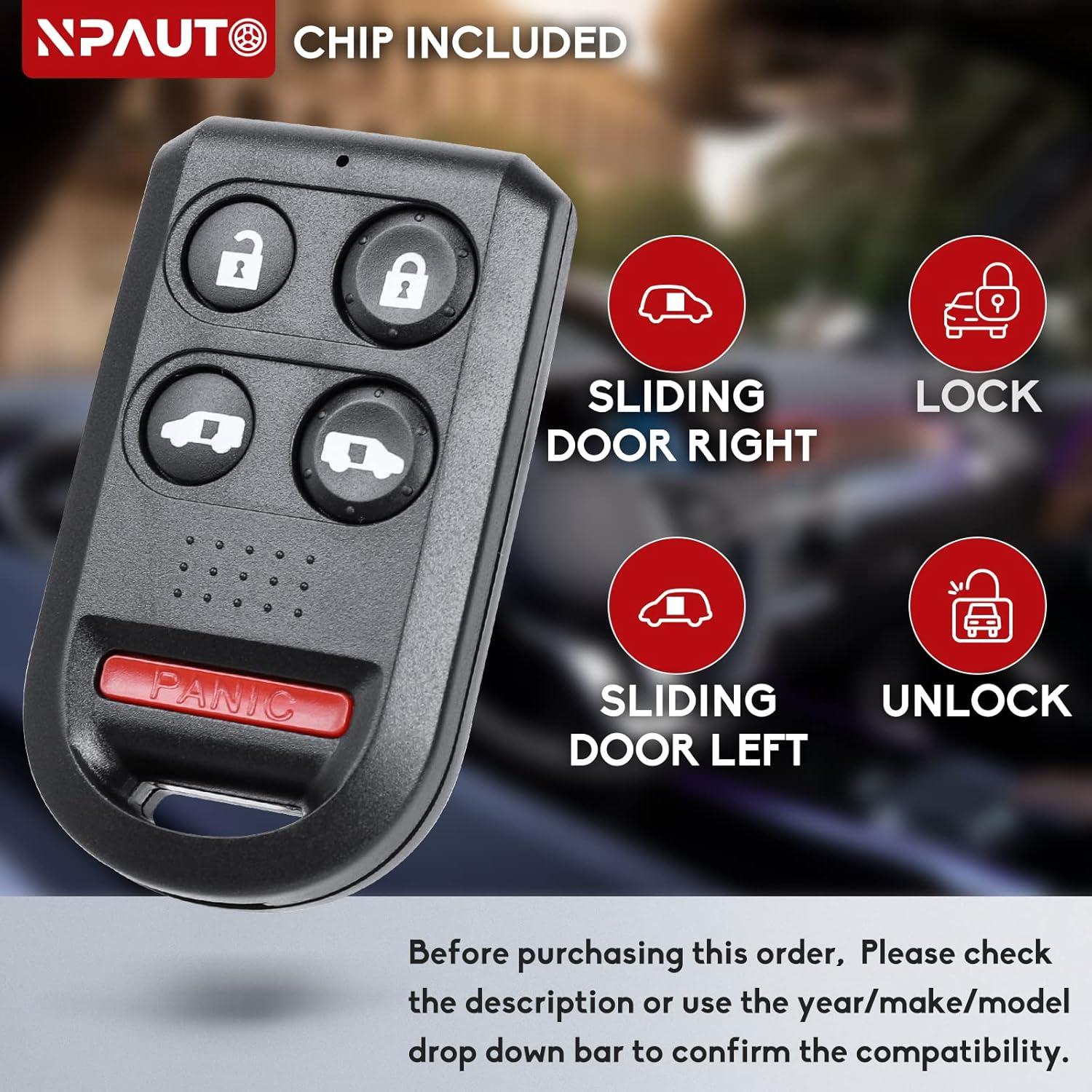 Llave Remota NPAUTO para Honda Odyssey 2005-2010 5 Botones