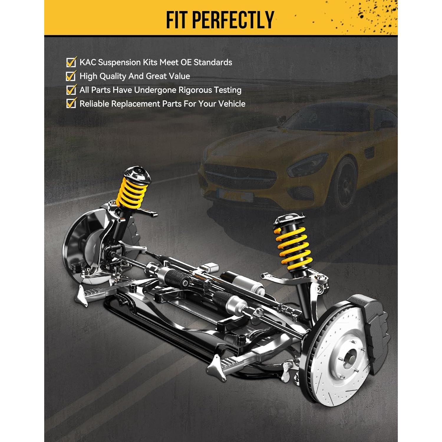 KAC Kit de Suspensión Inferior Frontal 4 Piezas para Jetta Golf GTI A3