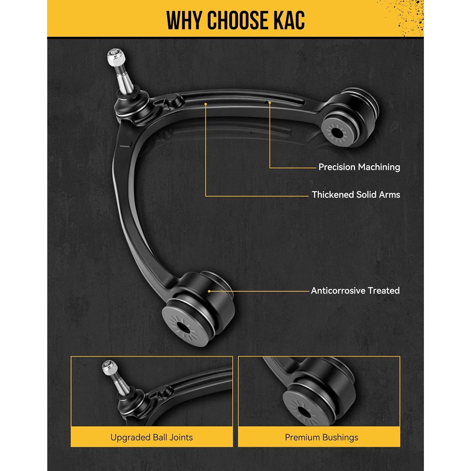 KAC Kit de Suspensión Inferior Frontal 4 Piezas para Jetta Golf GTI A3