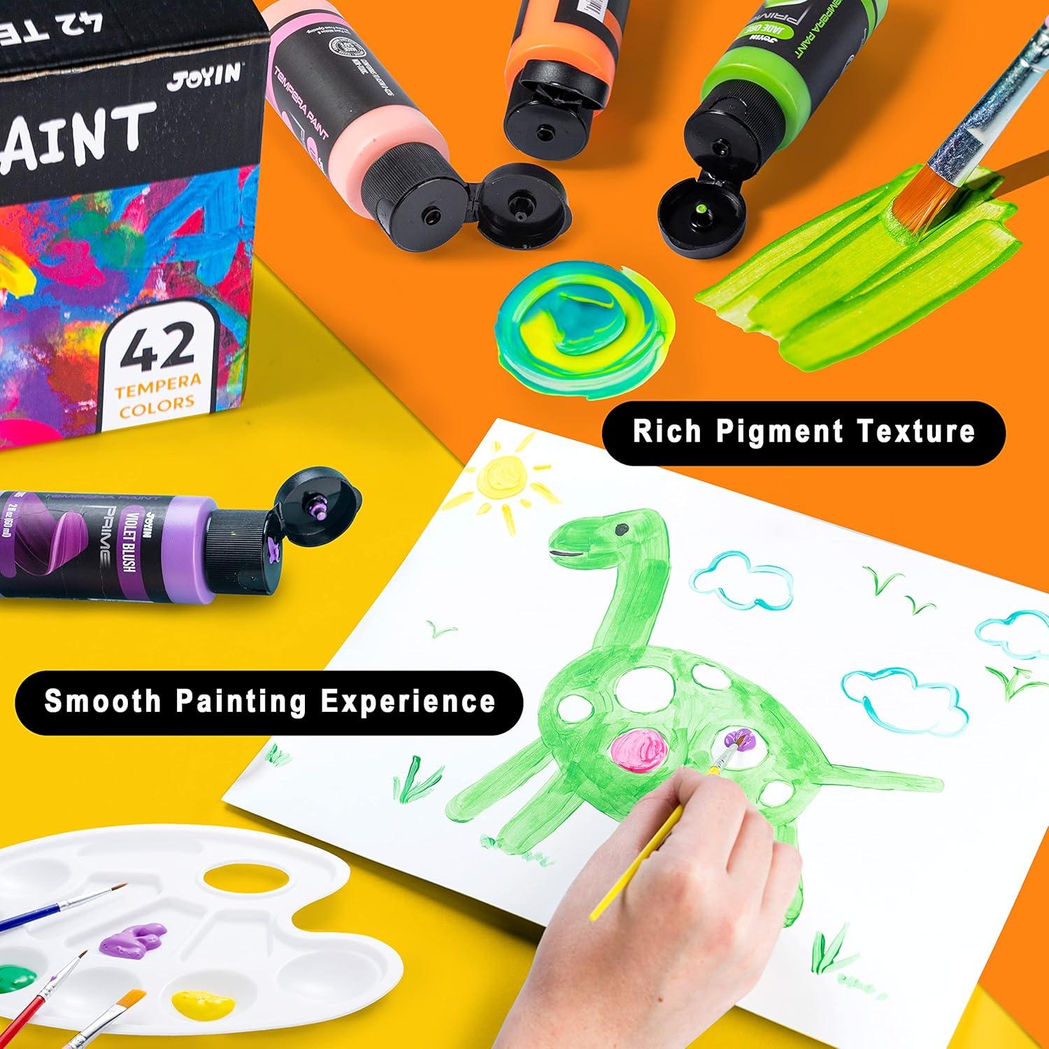 Juego de Pintura Tempera JOYIN 42 Colores No Tóxica