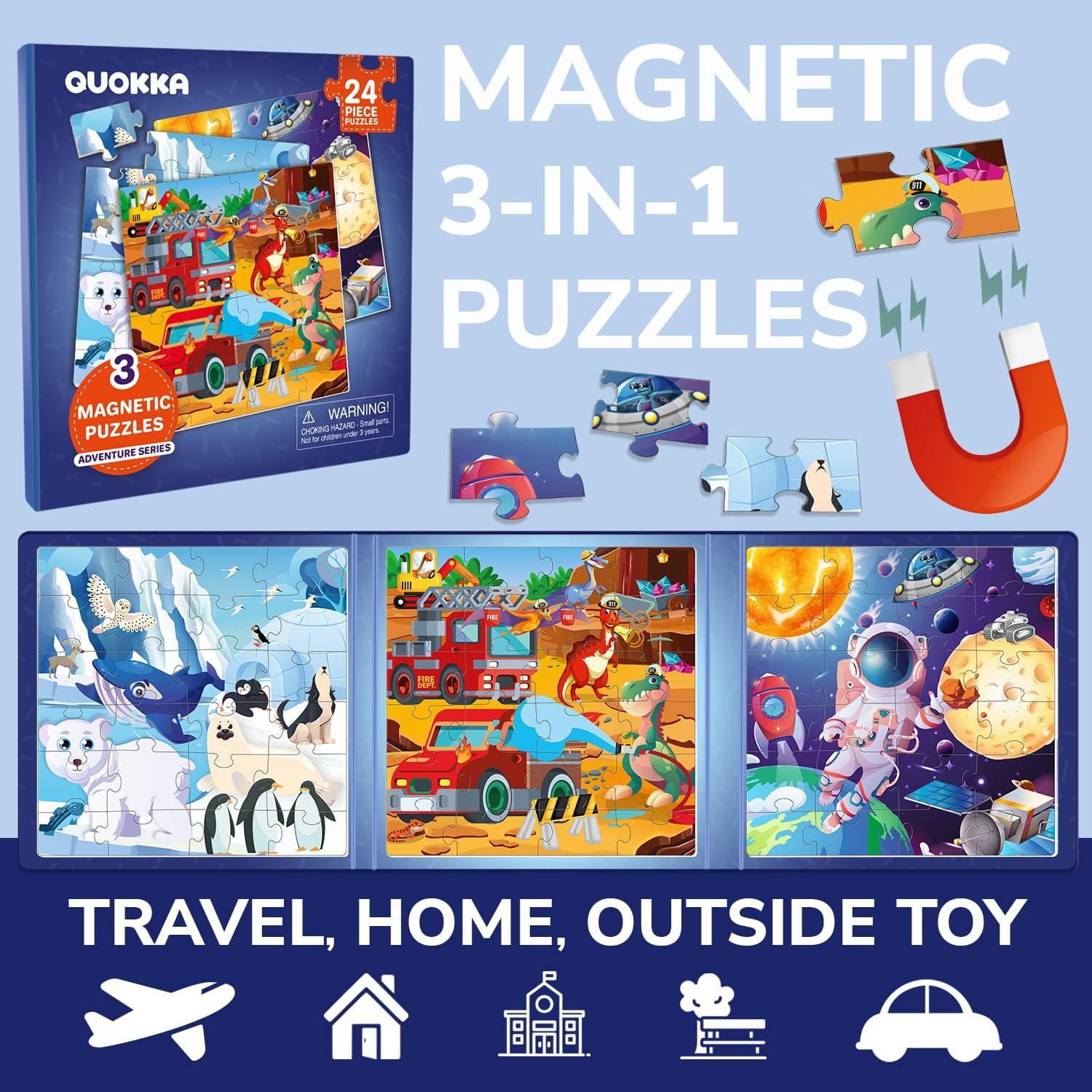 Puzzles Magnéticos Quokka 24 Piezas para Niños 3-5 Años