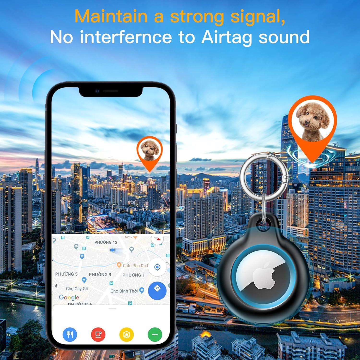 Funda Protectora Lanteso para Apple AirTag IPX8 Multicolor