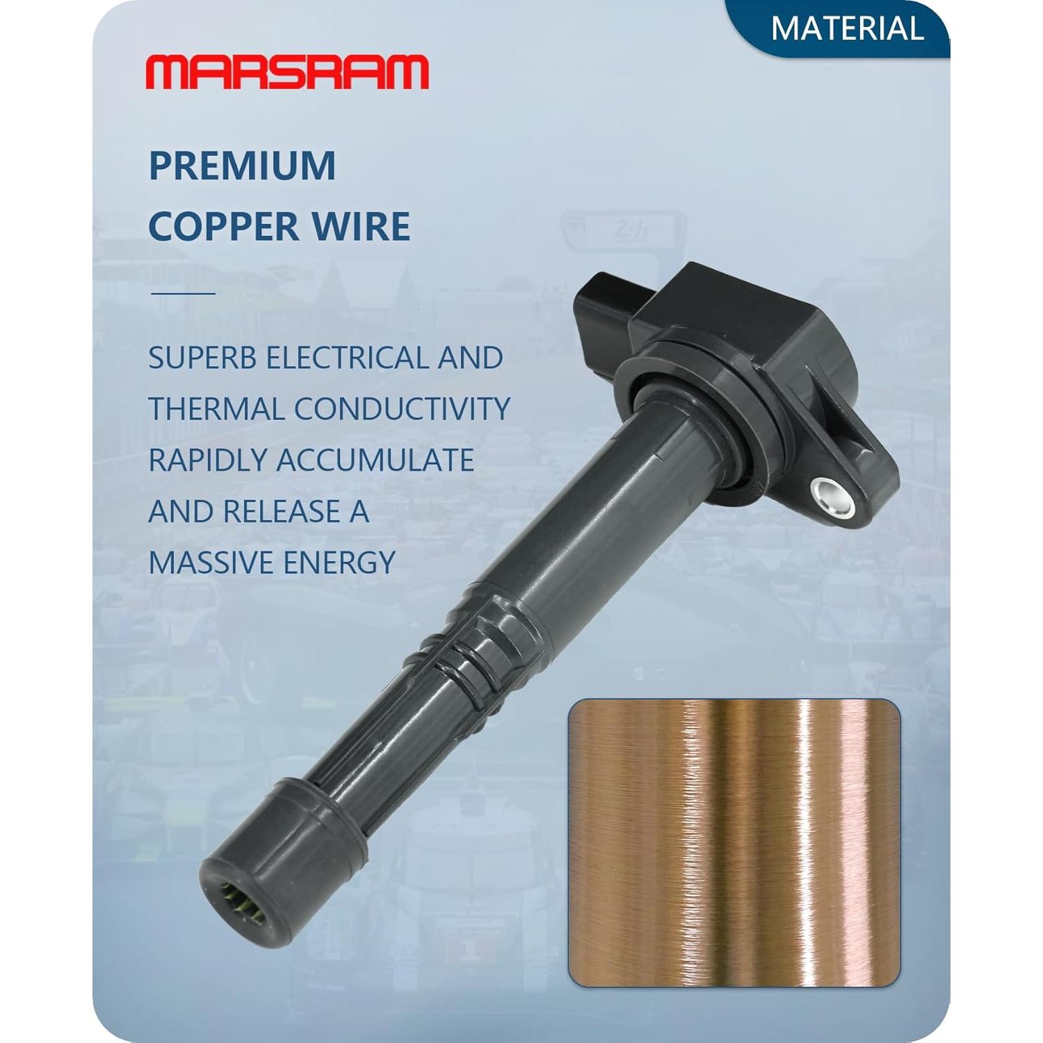 Paquete de 4 Bobinas de Encendido Marsram UF311 para Honda y Acura