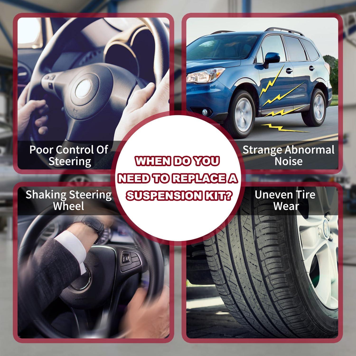 Kit de 12 brazos de control Frenzybro para Audi A4 A5 Q5 S4 S5