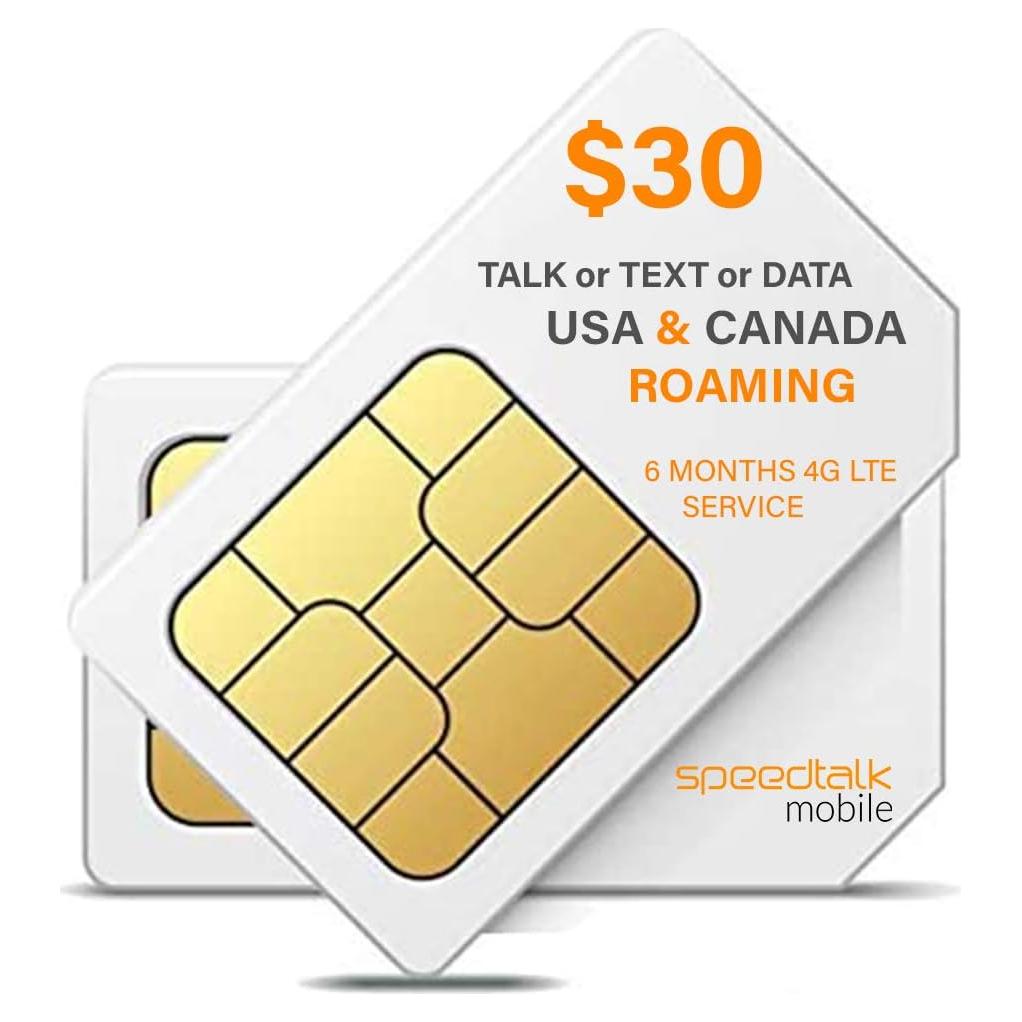 Tarjeta SIM SpeedTalk Mobile 6 meses para rastreadores GSM