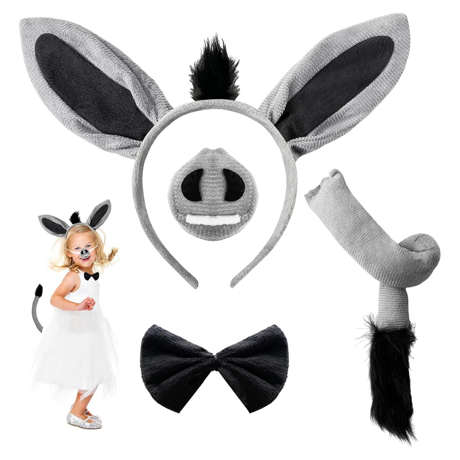 Disfraz de Burro Gris para Niños - Accesorios de Cosplay