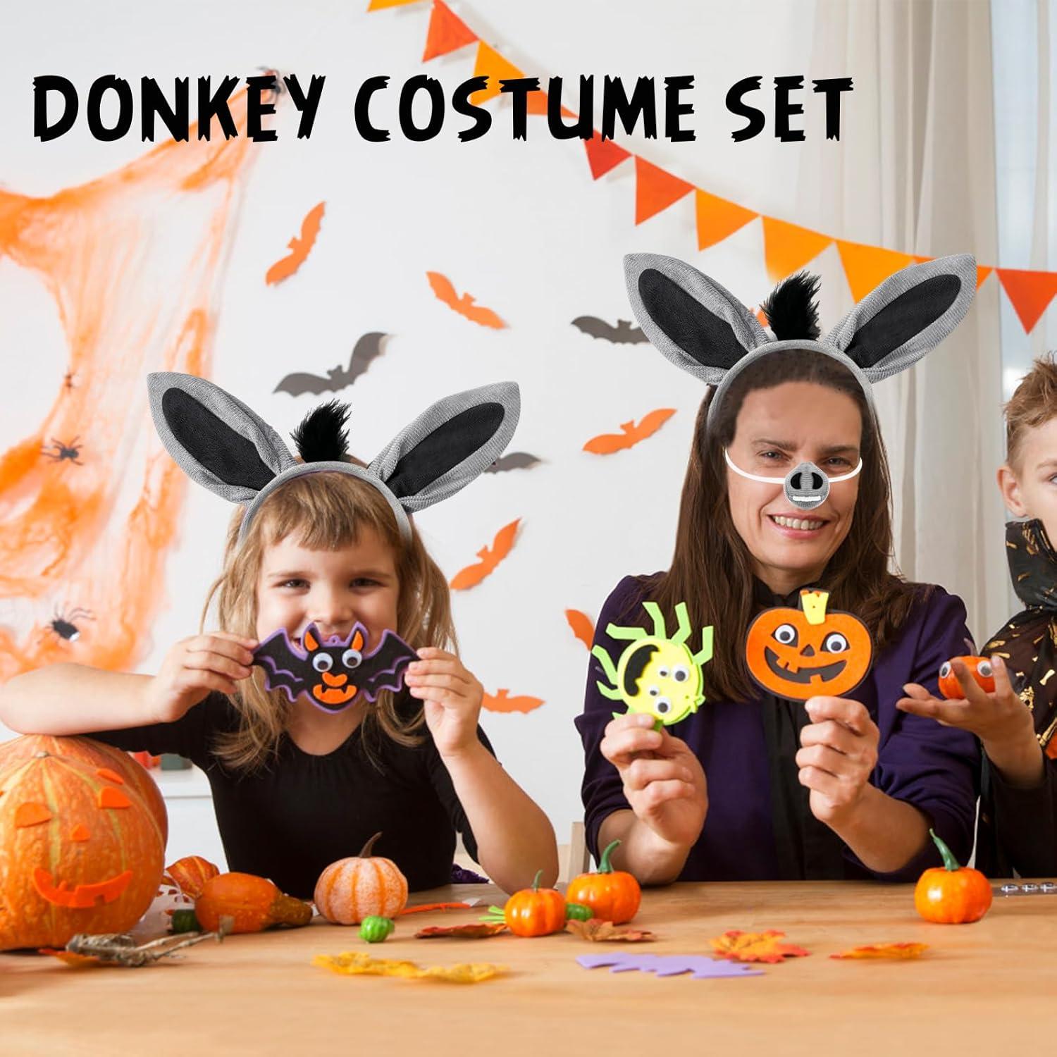 Disfraz de Burro Gris para Niños - Accesorios de Cosplay