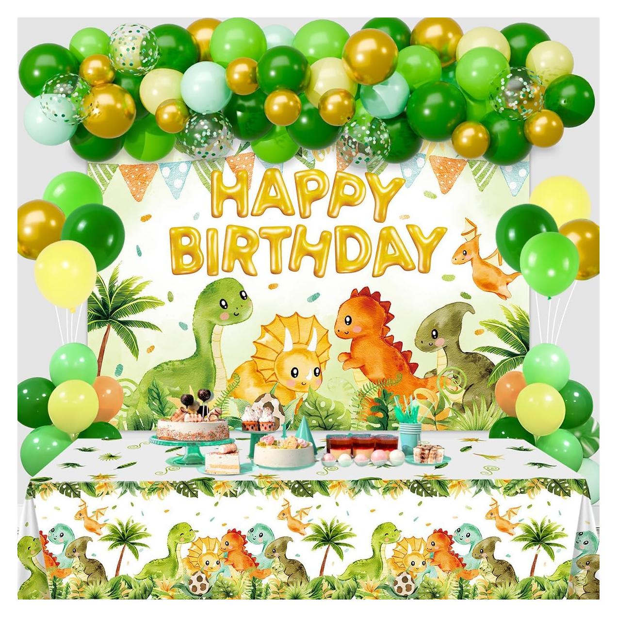 Decoraciones de Cumpleaños Dinosaurio Staraise - Kit Completo