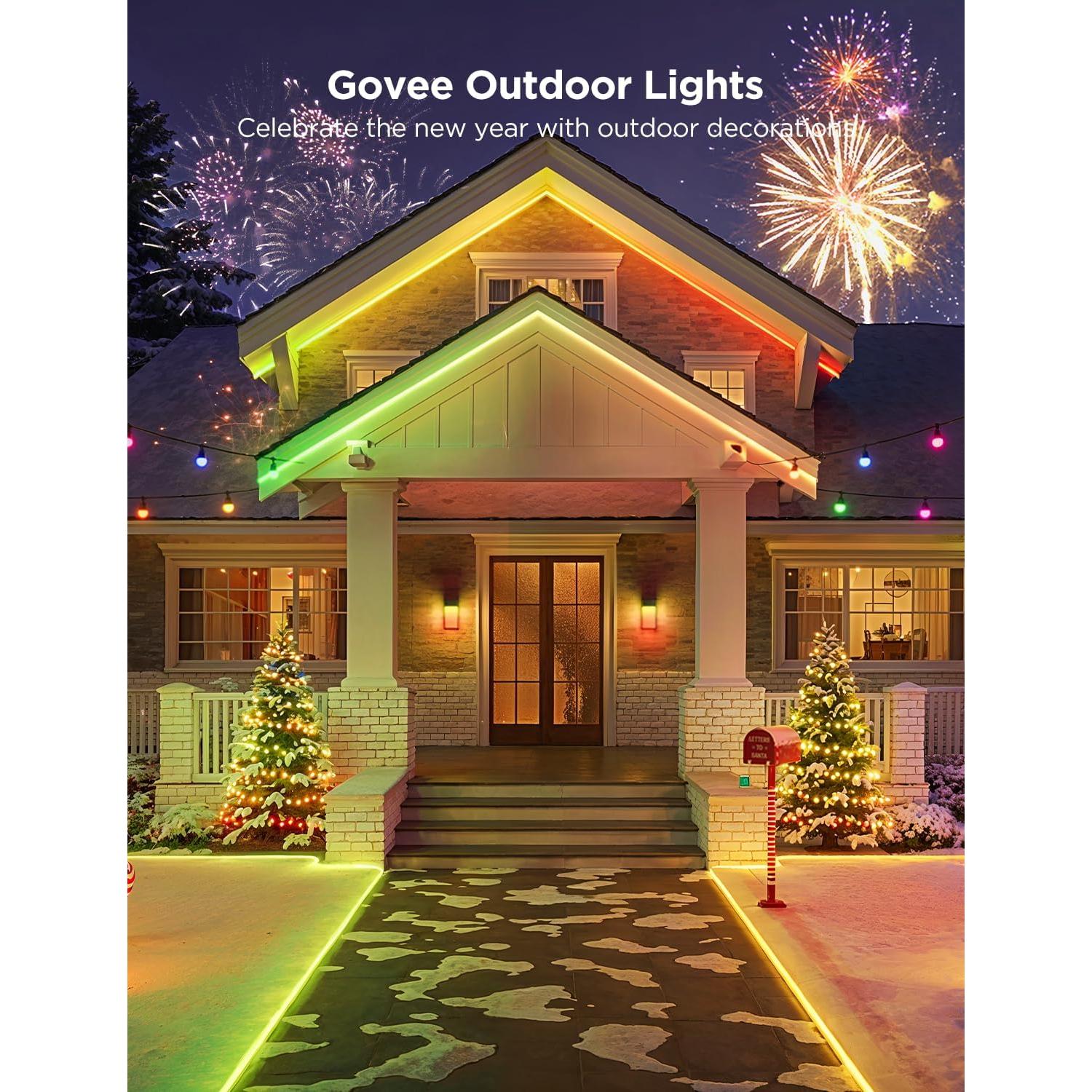 Govee Luz de Pared Exterior 1500LM RGBIC IP65 2 Piezas