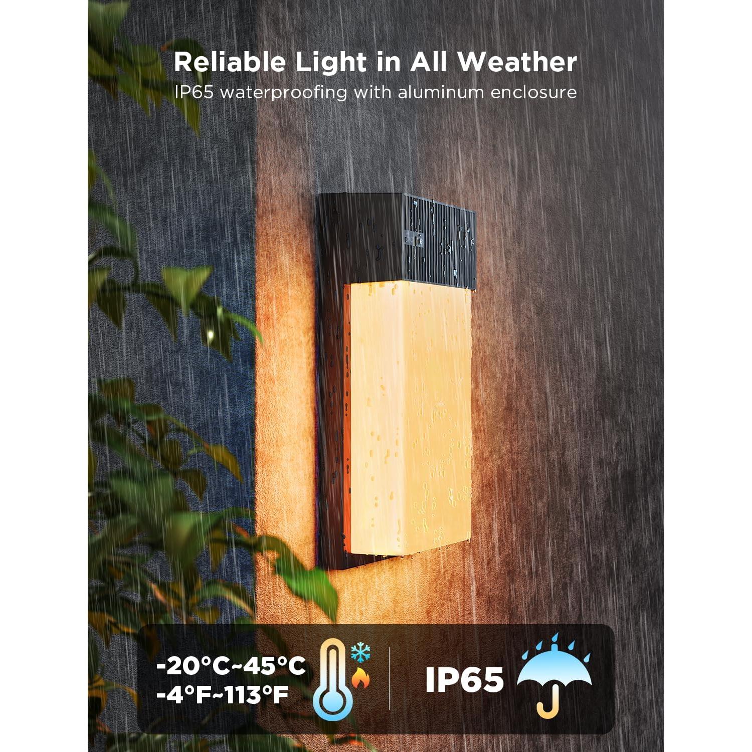 Govee Luz de Pared Exterior 1500LM RGBIC IP65 2 Piezas