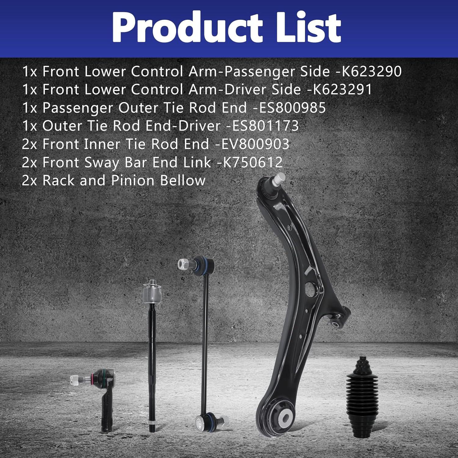 Kit de Suspensión Frontal HAWK BROTHER para Ford Fiesta 2011-2019