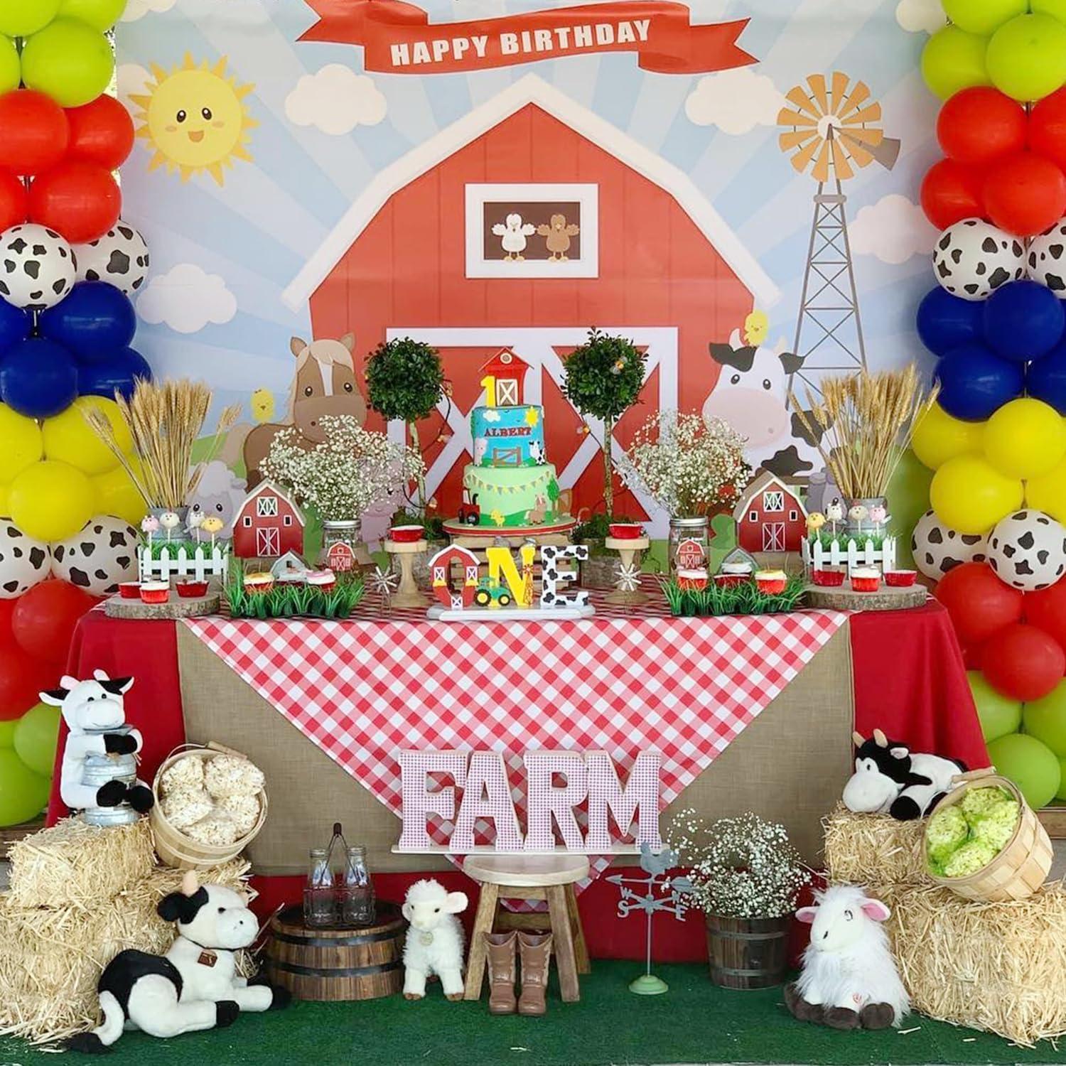 Kit de Arco de Globos de Animales de Granja UAEYW 138 Piezas