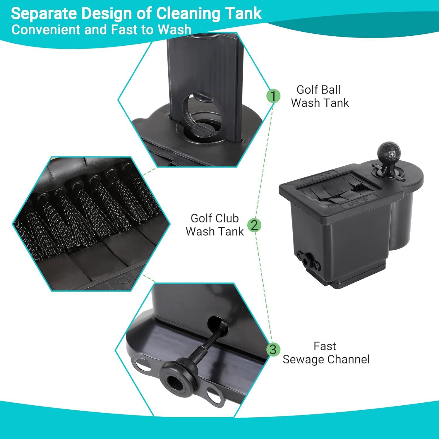 Kit de Limpieza de Palos y Pelotas de Golf 10L0L 23 Piezas