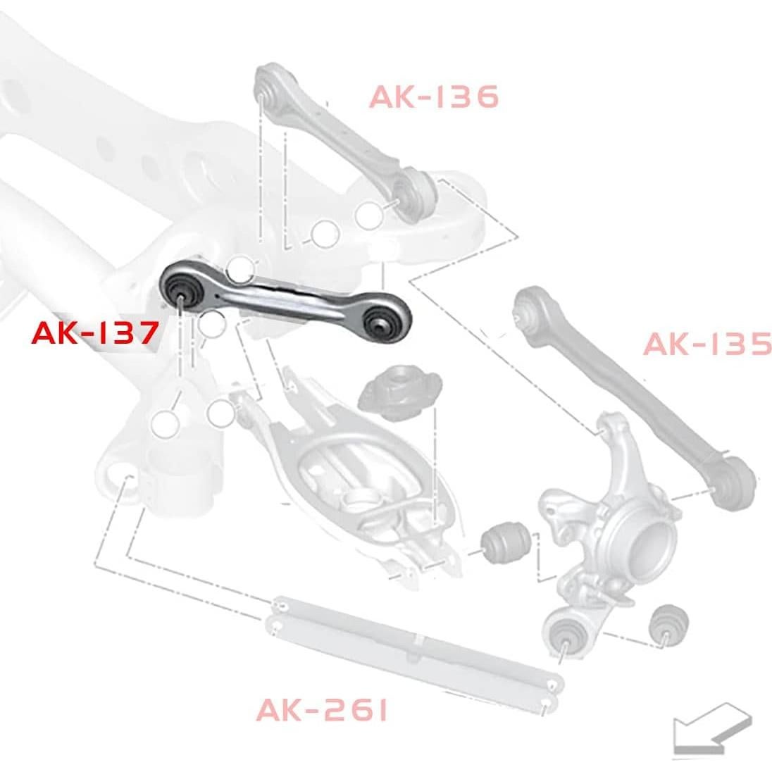 Brazos Laterales Ajustables Godspeed AK-137-A para BMW E90/E92/E93