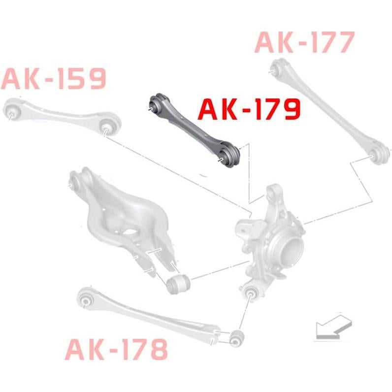 Brazos Superiores Traseros Godspeed AK-179-D para BMW Serie 4