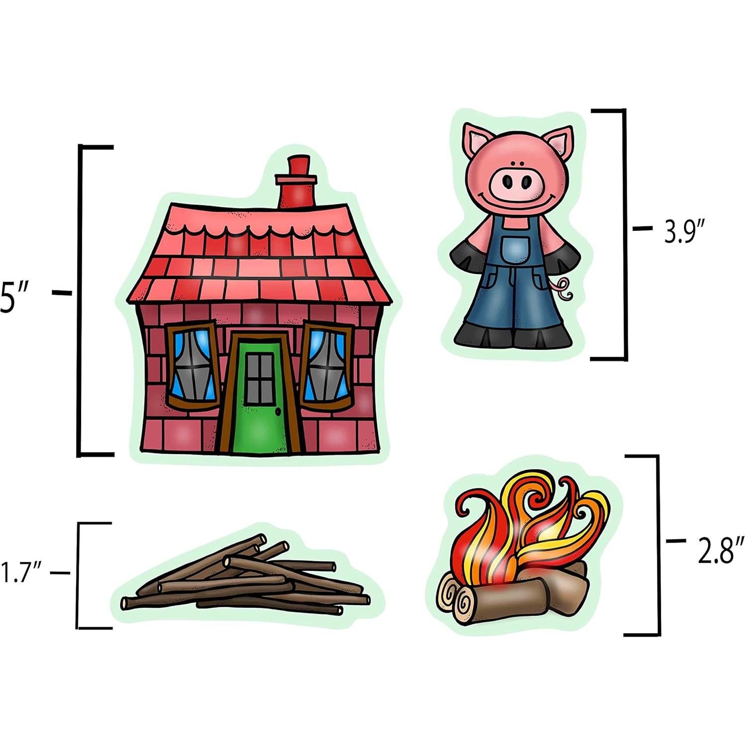 Juego de Fieltro Tres Cerditos Story Time 13 Piezas