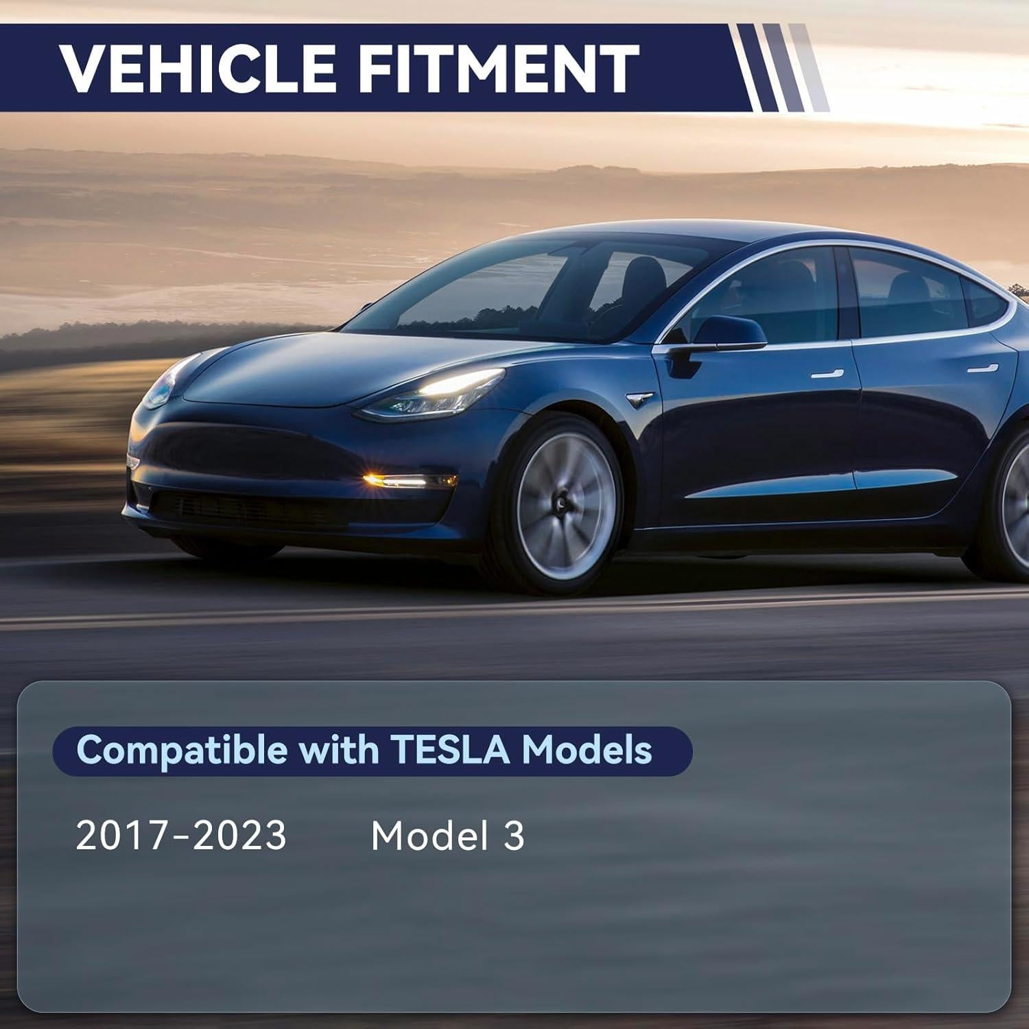 6 Piezas Brazo de Control Frontal UGFC para Tesla Model 3 2017-2021