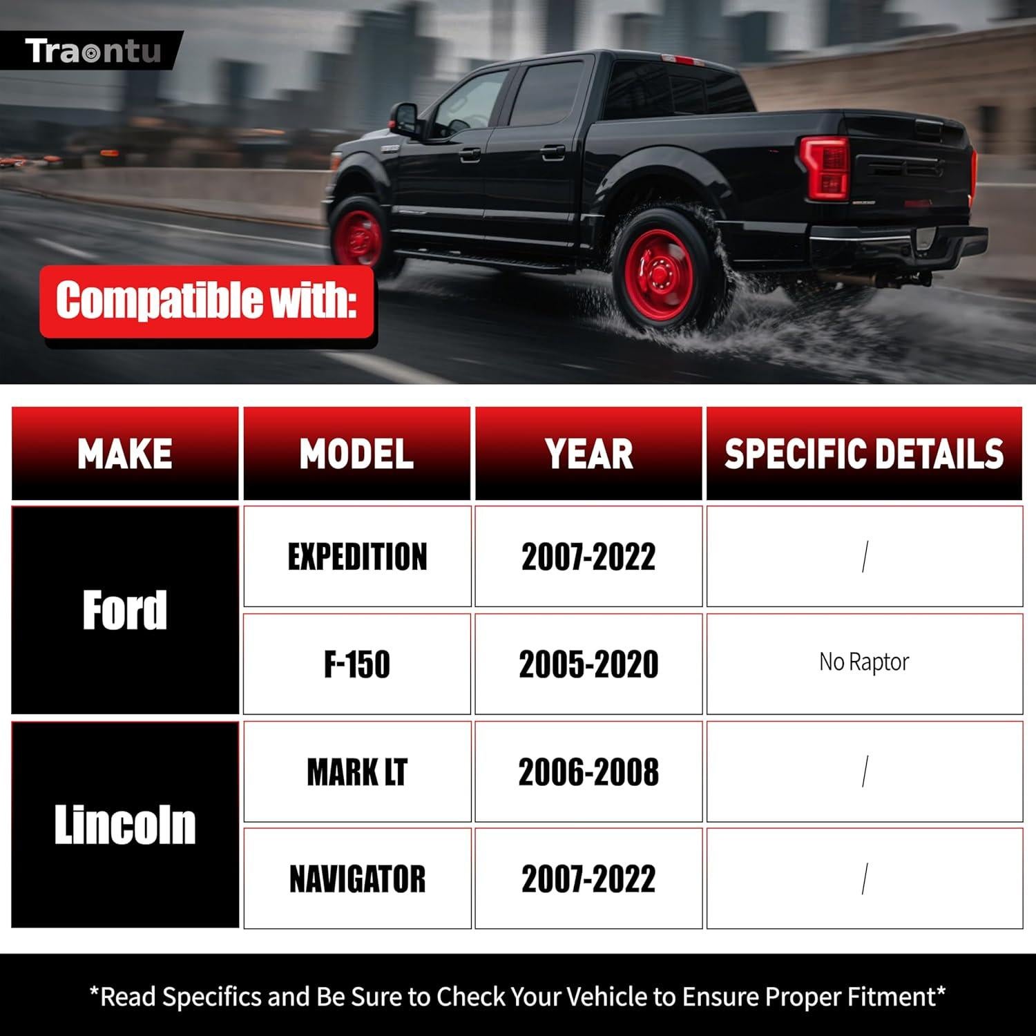 Brazo de Control Superior TRAONTU para Ford y Lincoln - 2 Piezas