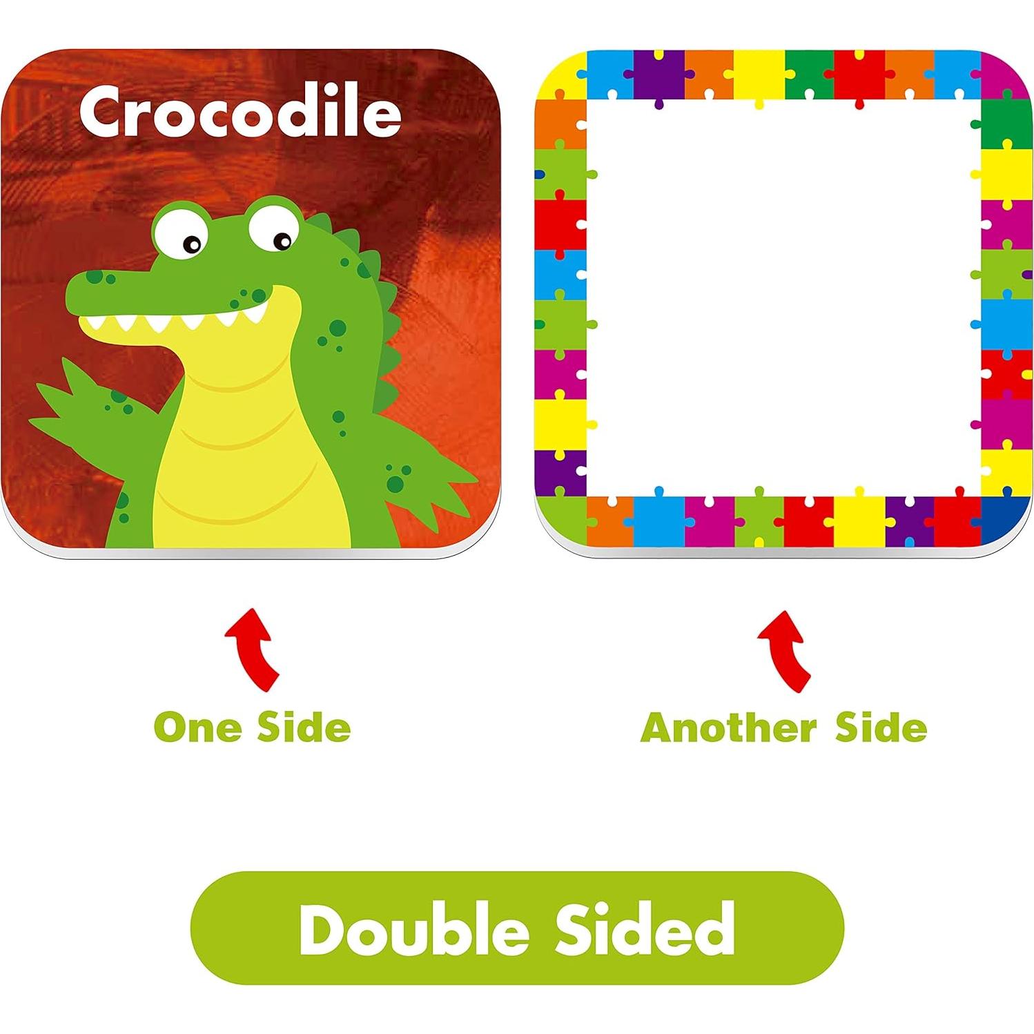 Juego de Emparejamiento de Animales Hebayy - 72 Tarjetas Flash