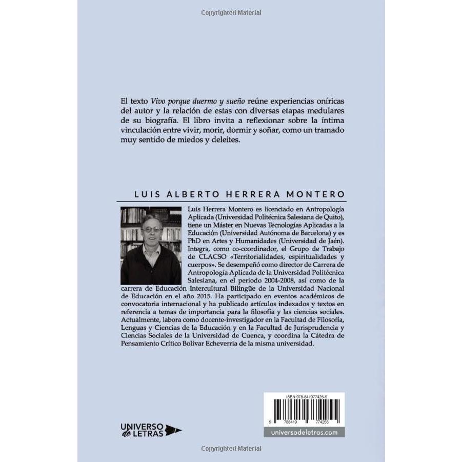 Vivo porque duermo y sueño (Spanish Edition)