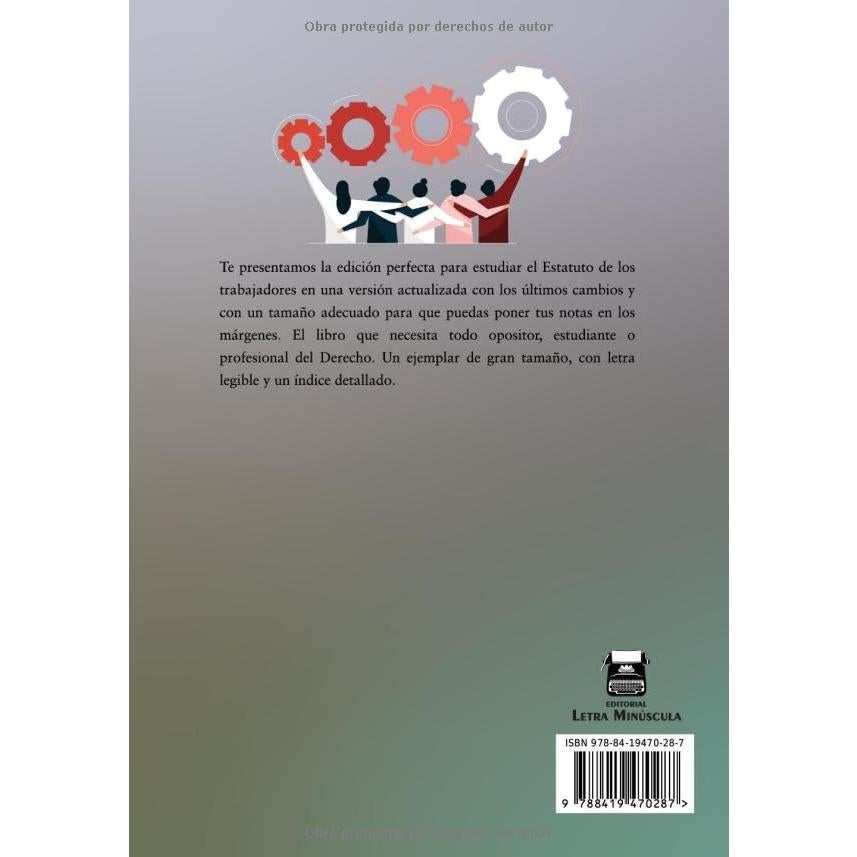 ESTATUTO DE LOS TRABAJADORES DE ESPAÑA: EDICIÓN ACTUALIZADA PARA OPOSITORES, ESTUDIANTES Y PROFESIONALES DEL DERECHO (Spanish Edition)