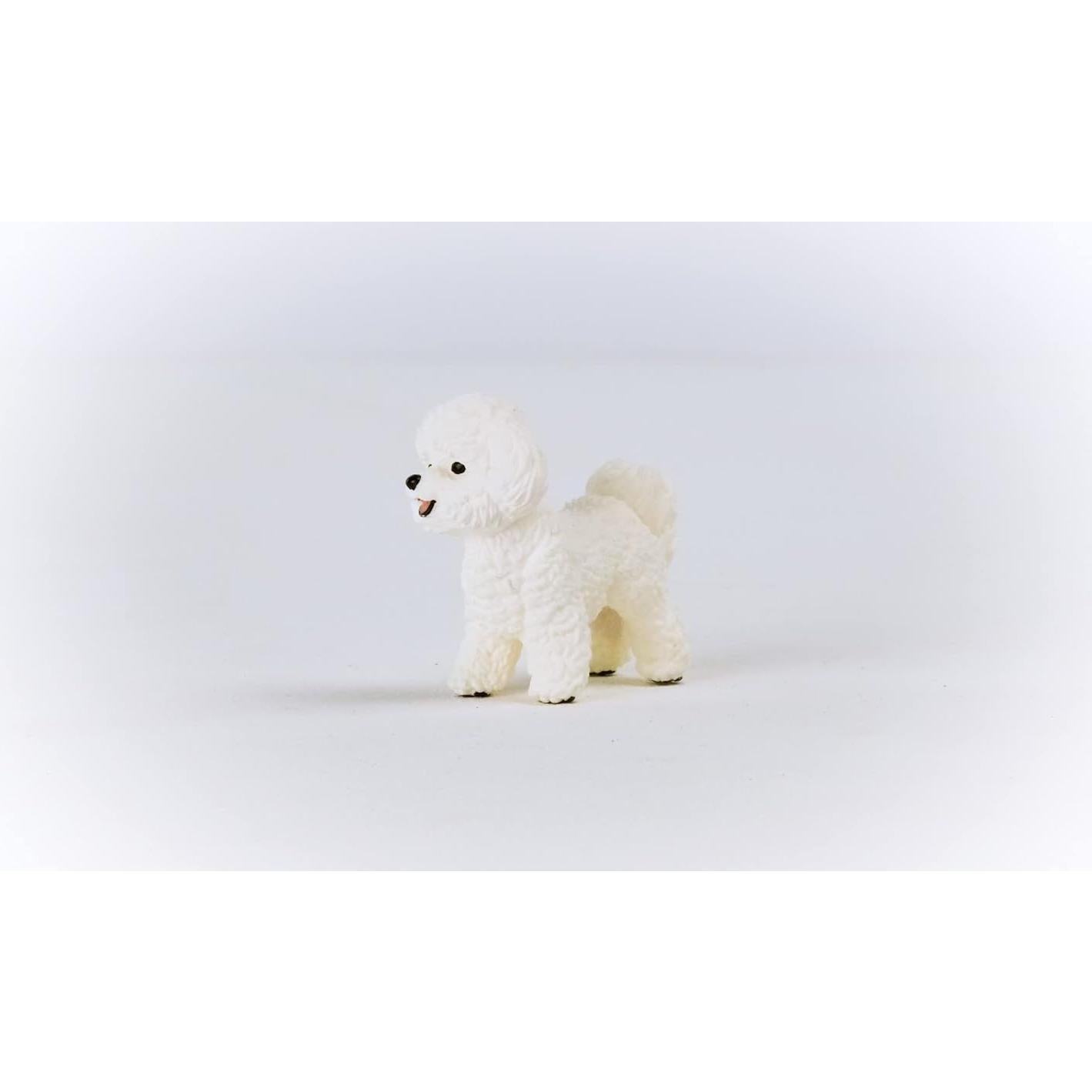 Figura de Perro Bichón Frisé Schleich - Juguete de Granja 10g