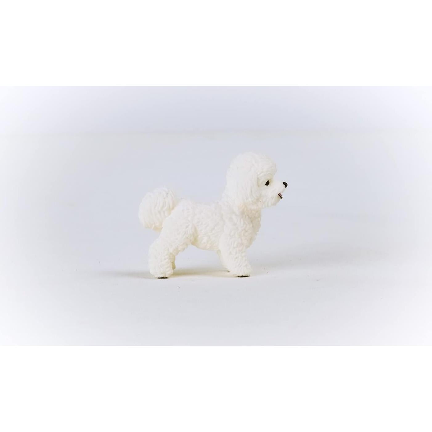 Figura de Perro Bichón Frisé Schleich - Juguete de Granja 10g