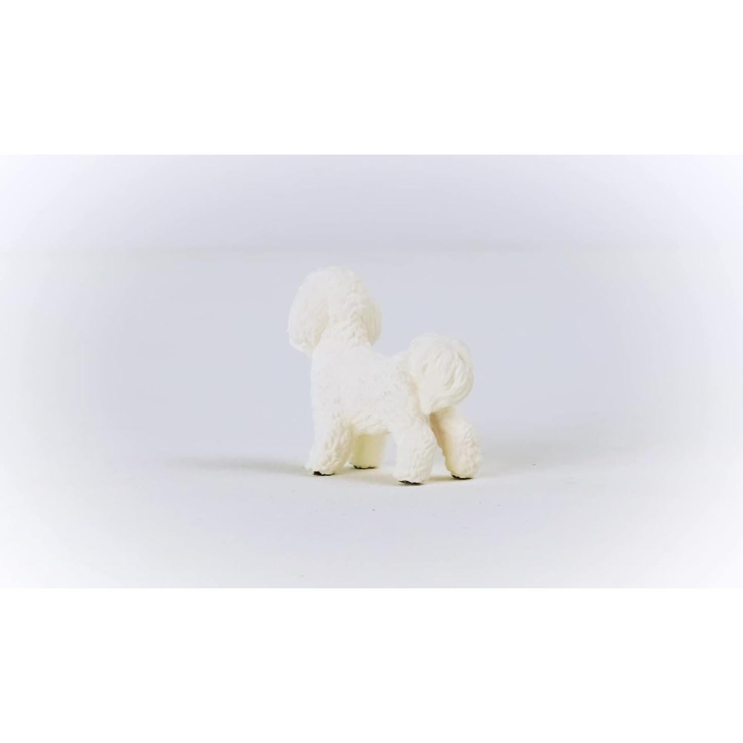 Figura de Perro Bichón Frisé Schleich - Juguete de Granja 10g