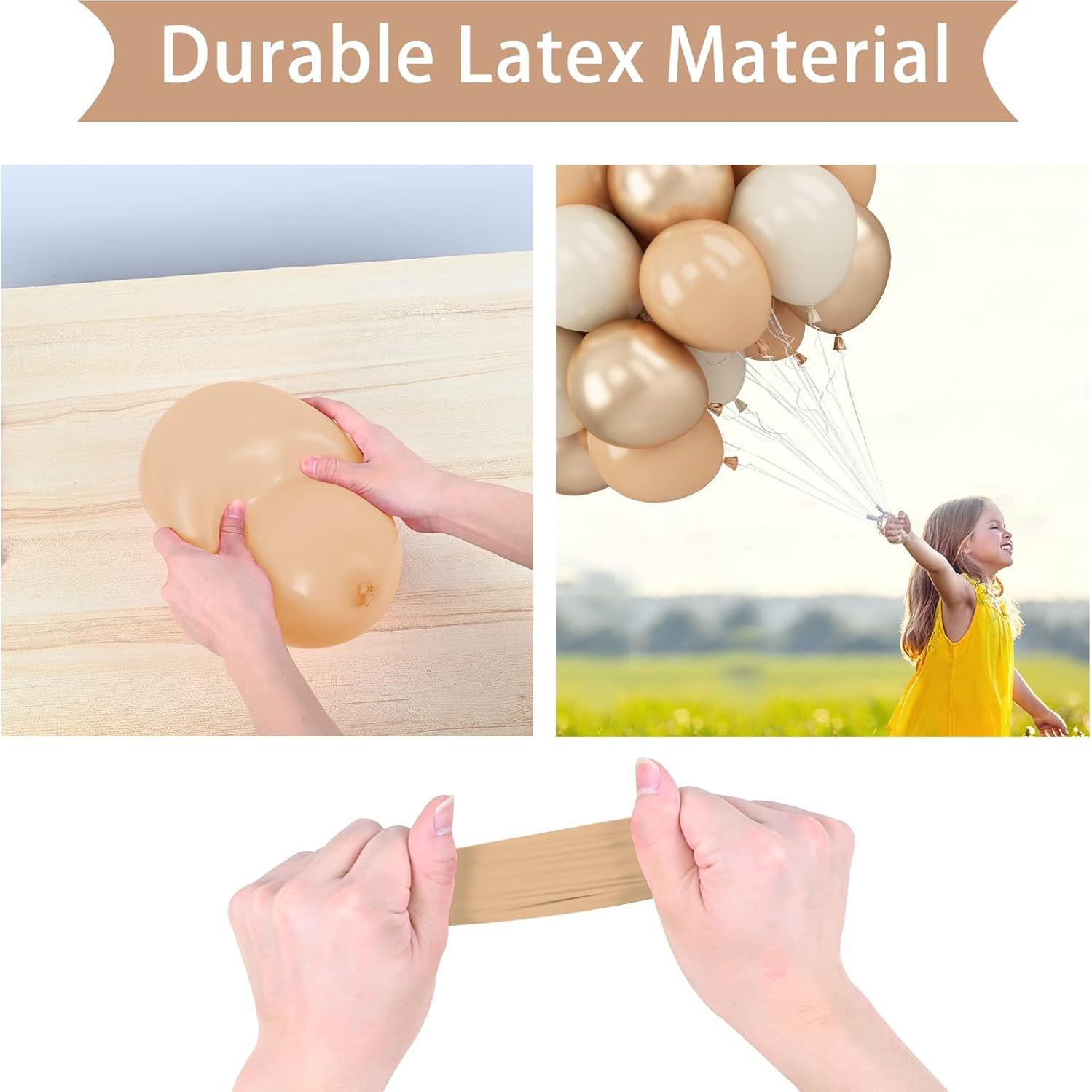 Globos Beige 30 cm FEYG 50PCS para Decoraciones de Fiesta