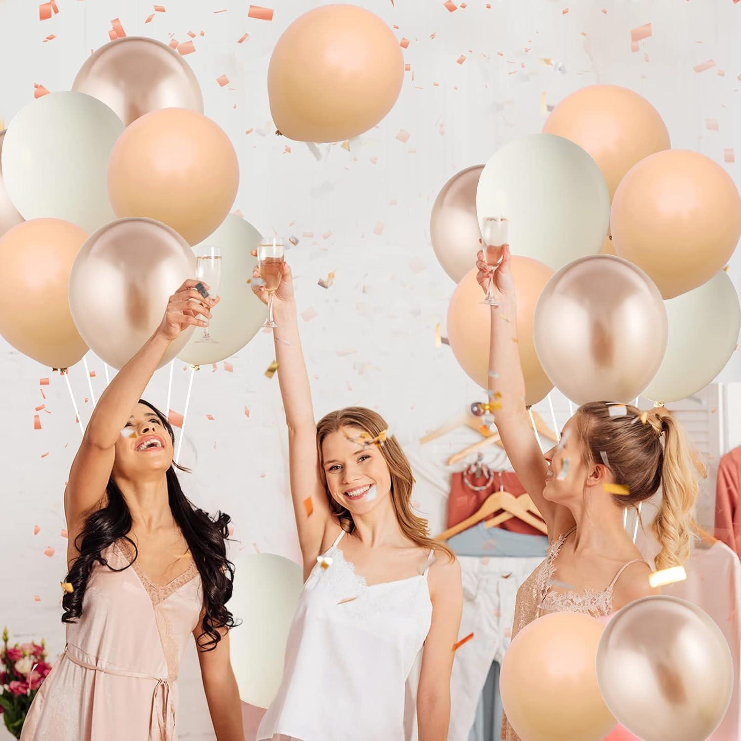 Globos Beige 30 cm FEYG 50PCS para Decoraciones de Fiesta