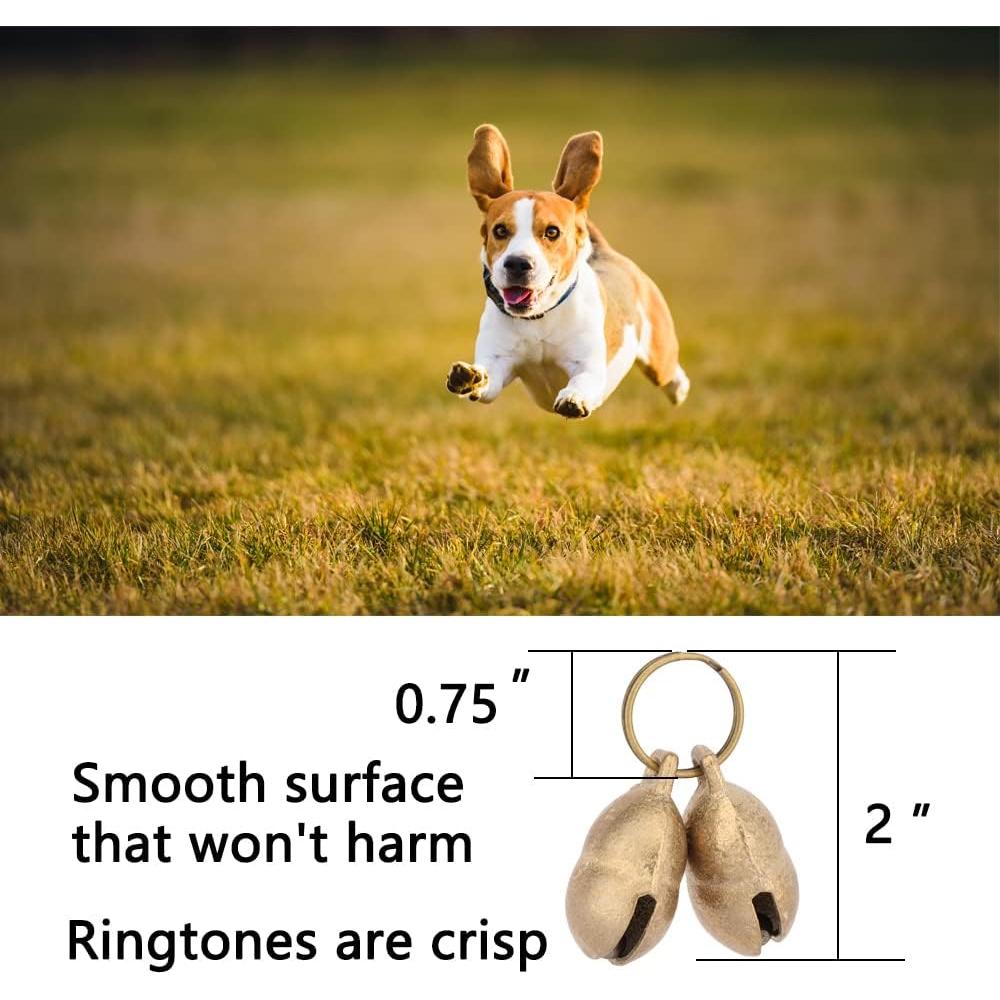 Campana de Latón para Perros Kcrygogo 4 Piezas Sonido Fuerte