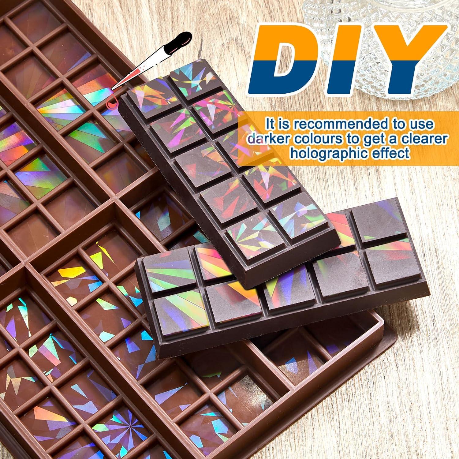 Moldes de Chocolate Holográficos Silicona Ziliny 25x17 cm