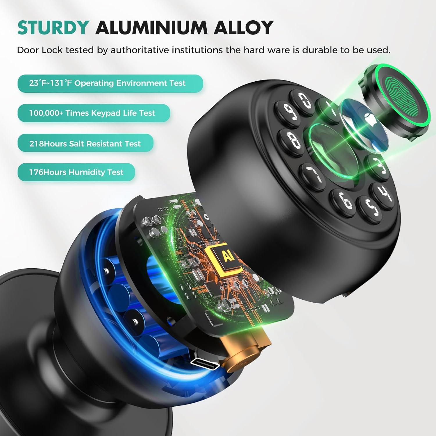 Cerradura Inteligente HEI LIANG con Huella Dactilar y App