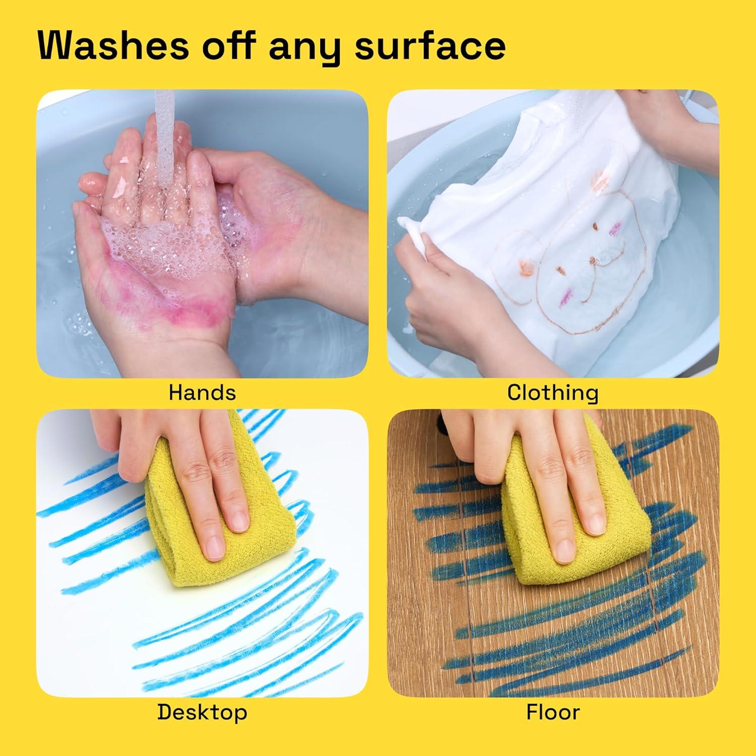 ARTISTRO Pintura Tempera Lavable 36 Barras para Niños