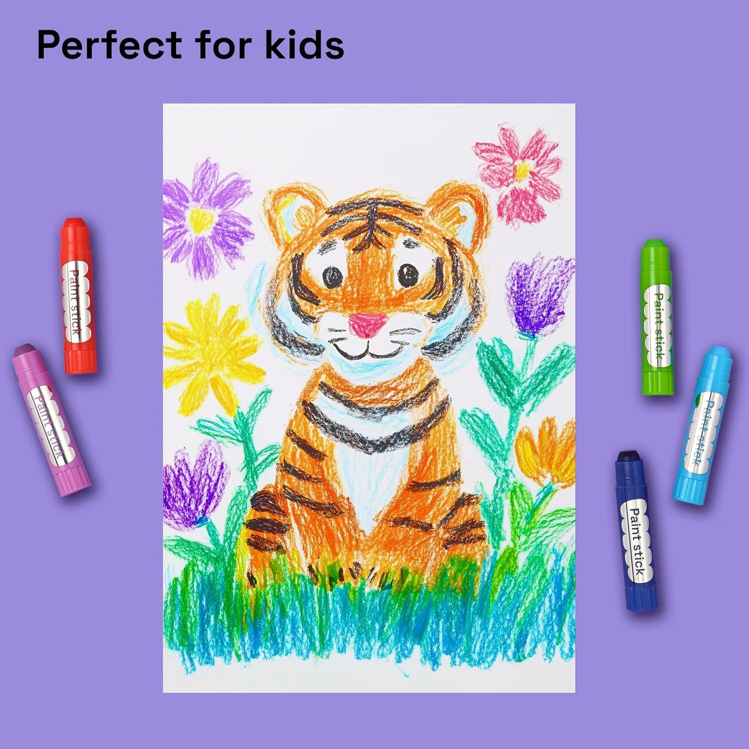 ARTISTRO Pintura Tempera Lavable 36 Barras para Niños