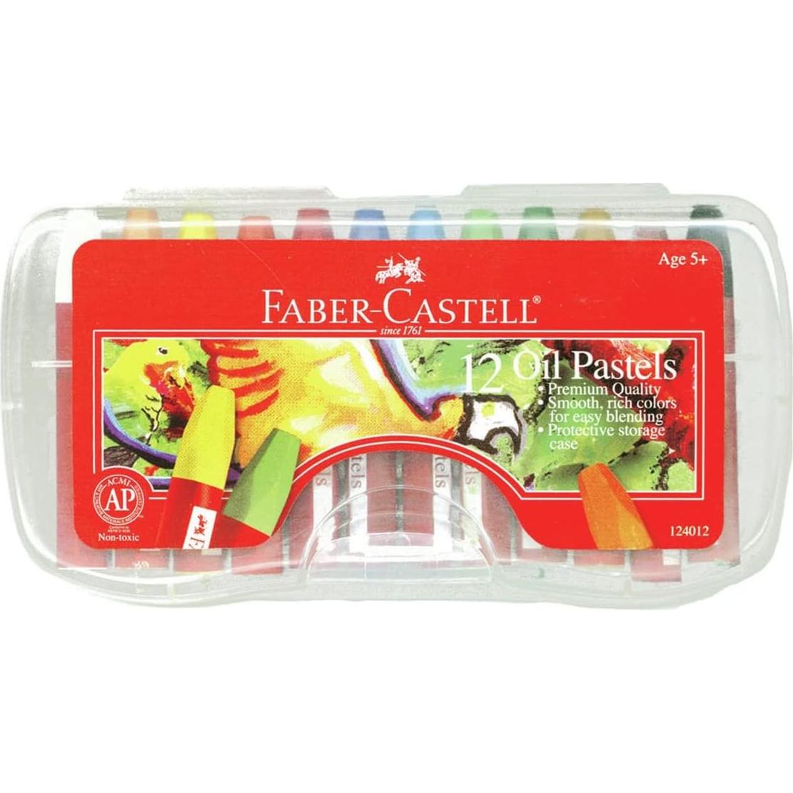 Pasteles de Aceite Faber-Castell 12 Colores No Tóxicos