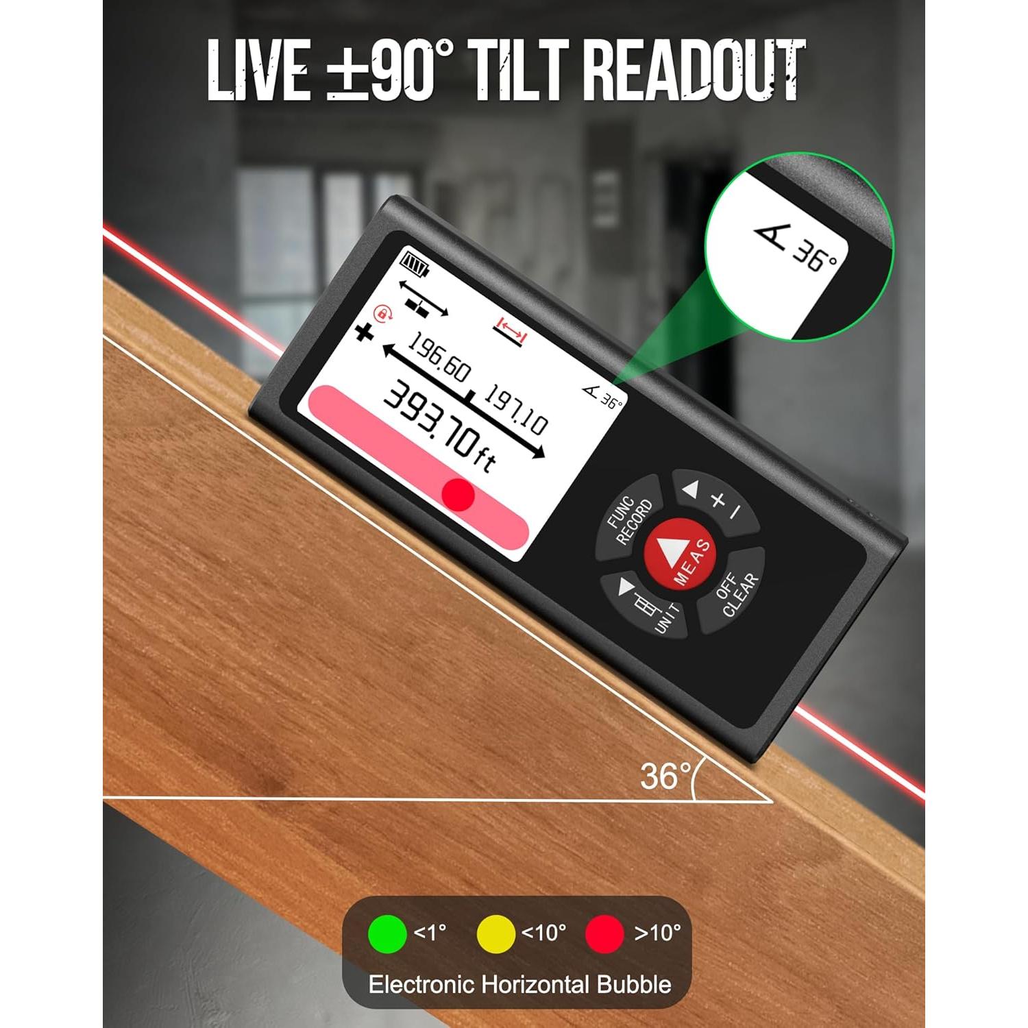 Medidor Láser Dual COROLLATA TZCB120 120m Aluminio IP54