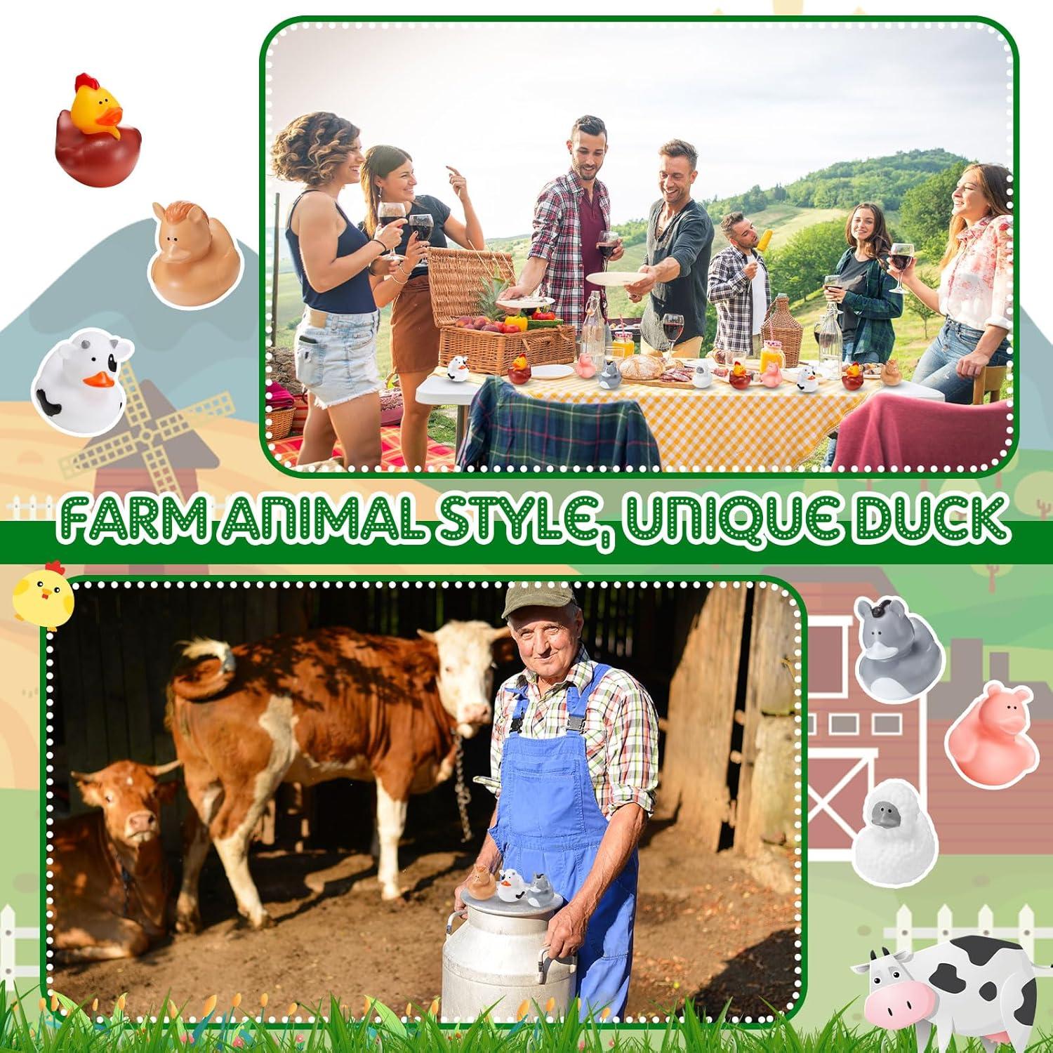 Patitos de Goma Granja DEEKIN 48 Pcs 5 cm para Fiesta