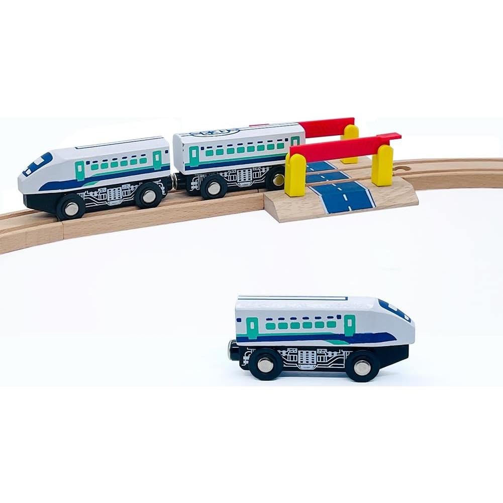 Juego de Accesorios de Vías de Tren de Madera SAIBURAZ