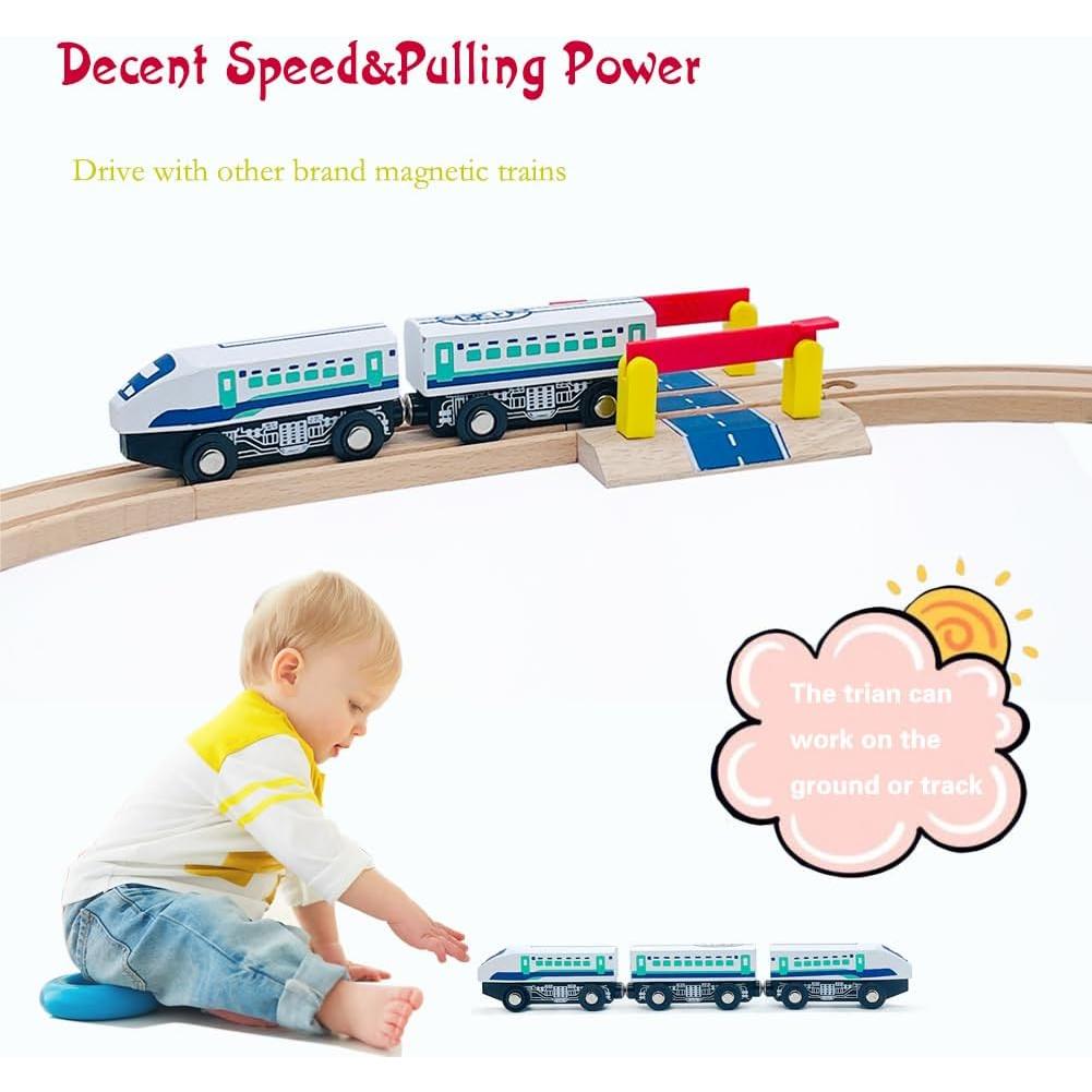 Juego de Accesorios de Vías de Tren de Madera SAIBURAZ