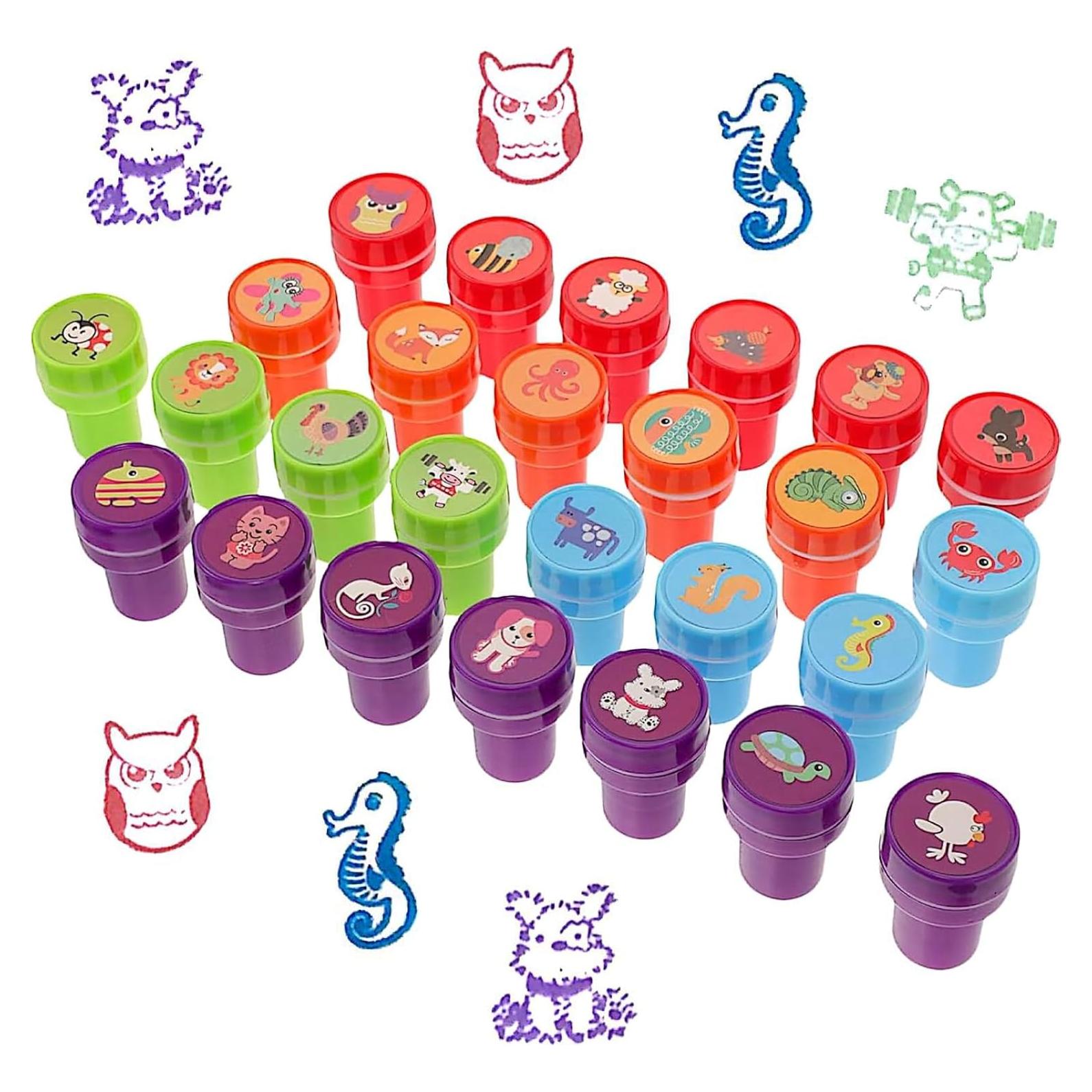 26 Sellos de Animales para Niños Kizcmvre - Manualidades y Premios