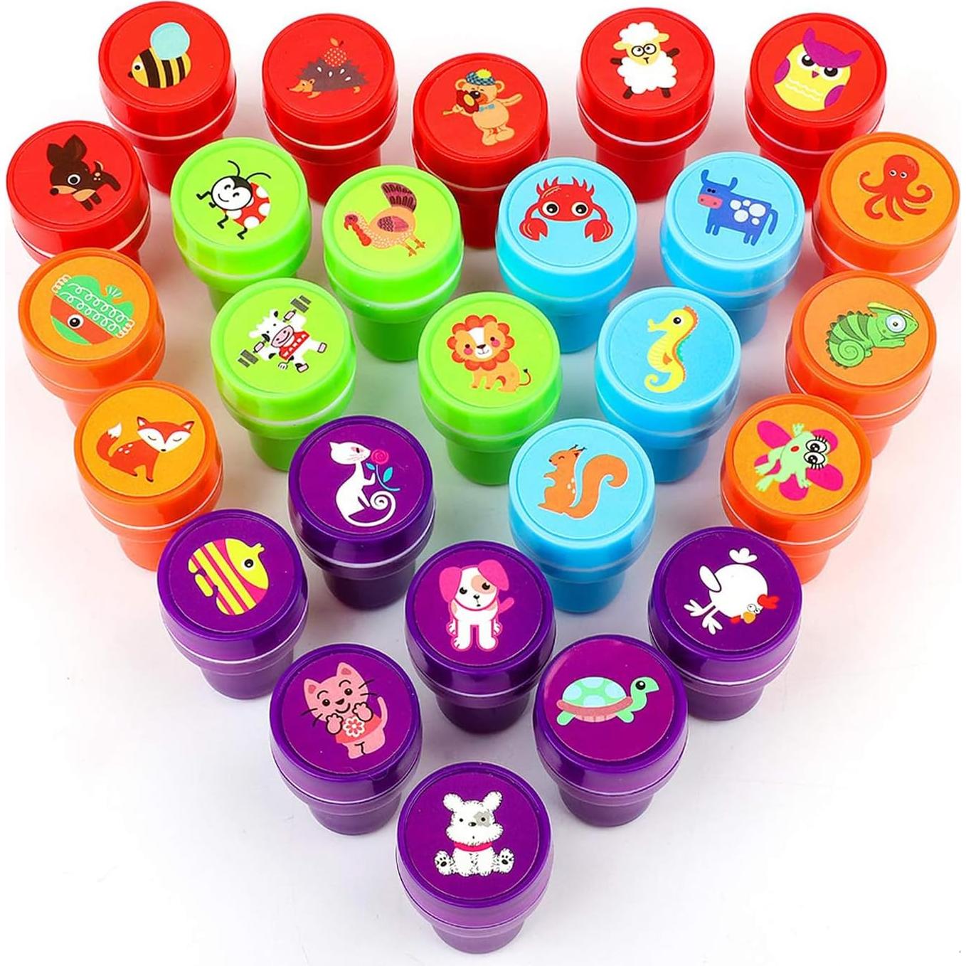 26 Sellos de Animales para Niños Kizcmvre - Manualidades y Premios