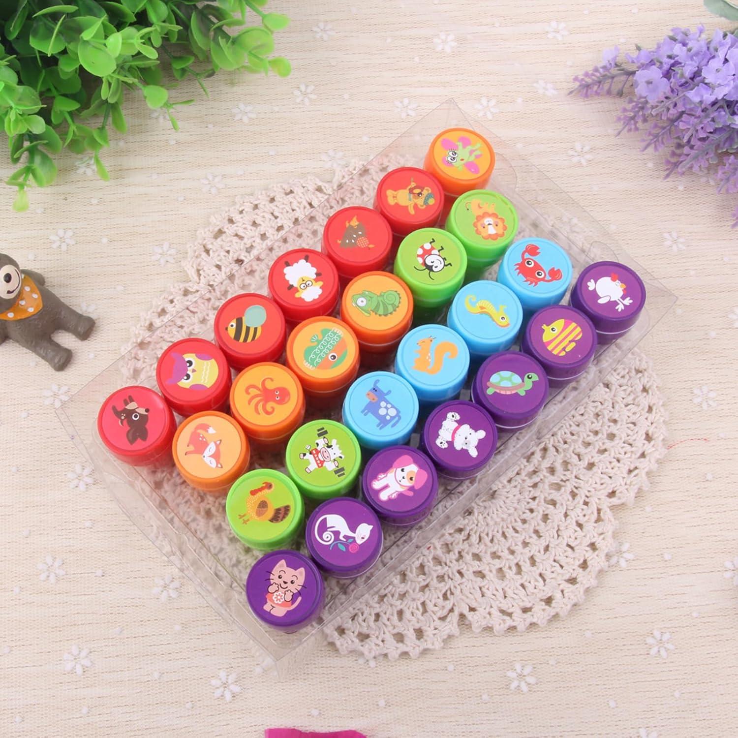 26 Sellos de Animales para Niños Kizcmvre - Manualidades y Premios