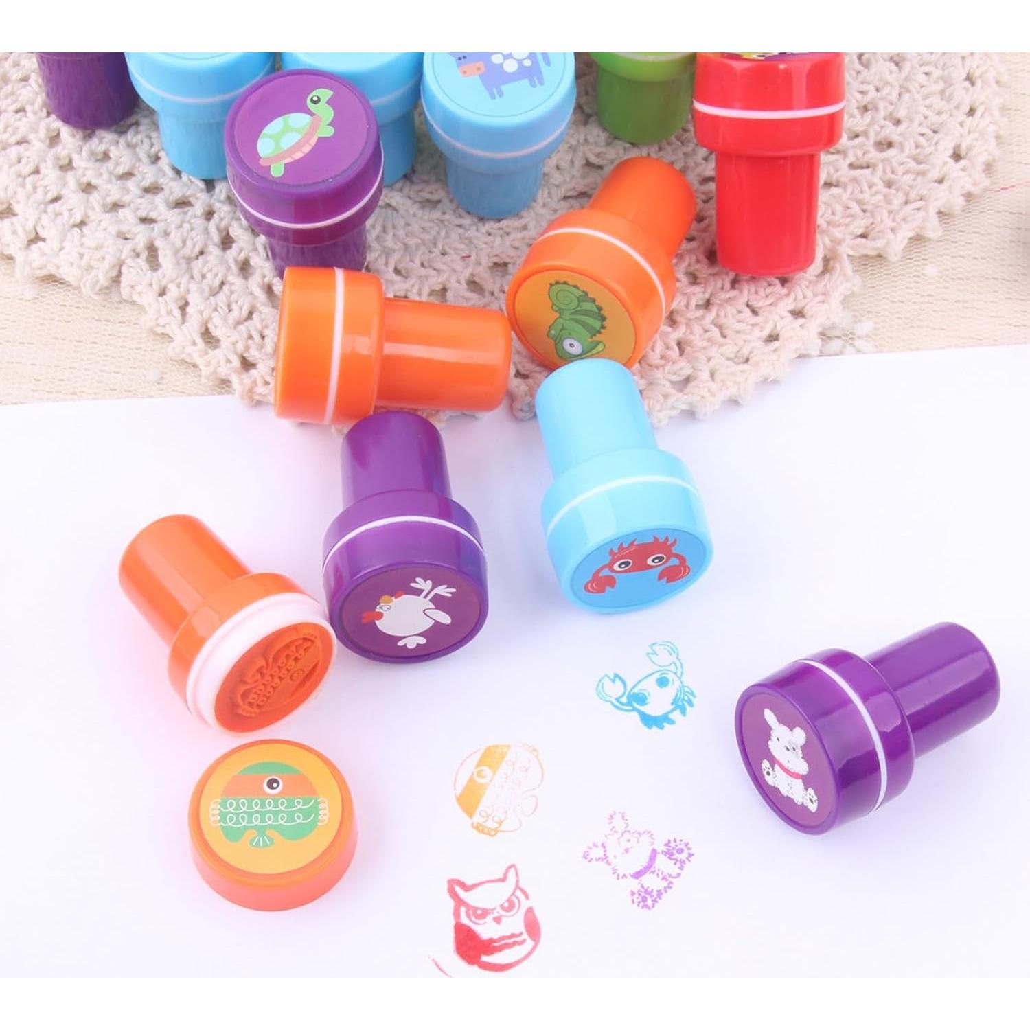 26 Sellos de Animales para Niños Kizcmvre - Manualidades y Premios