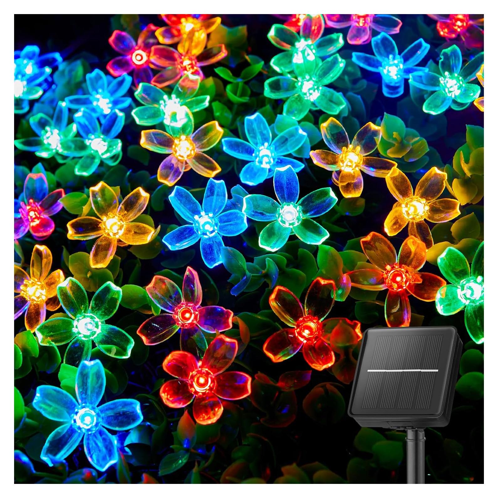 Luces de Cadena Solares Brightown 60 LED Multicolor 7.92m