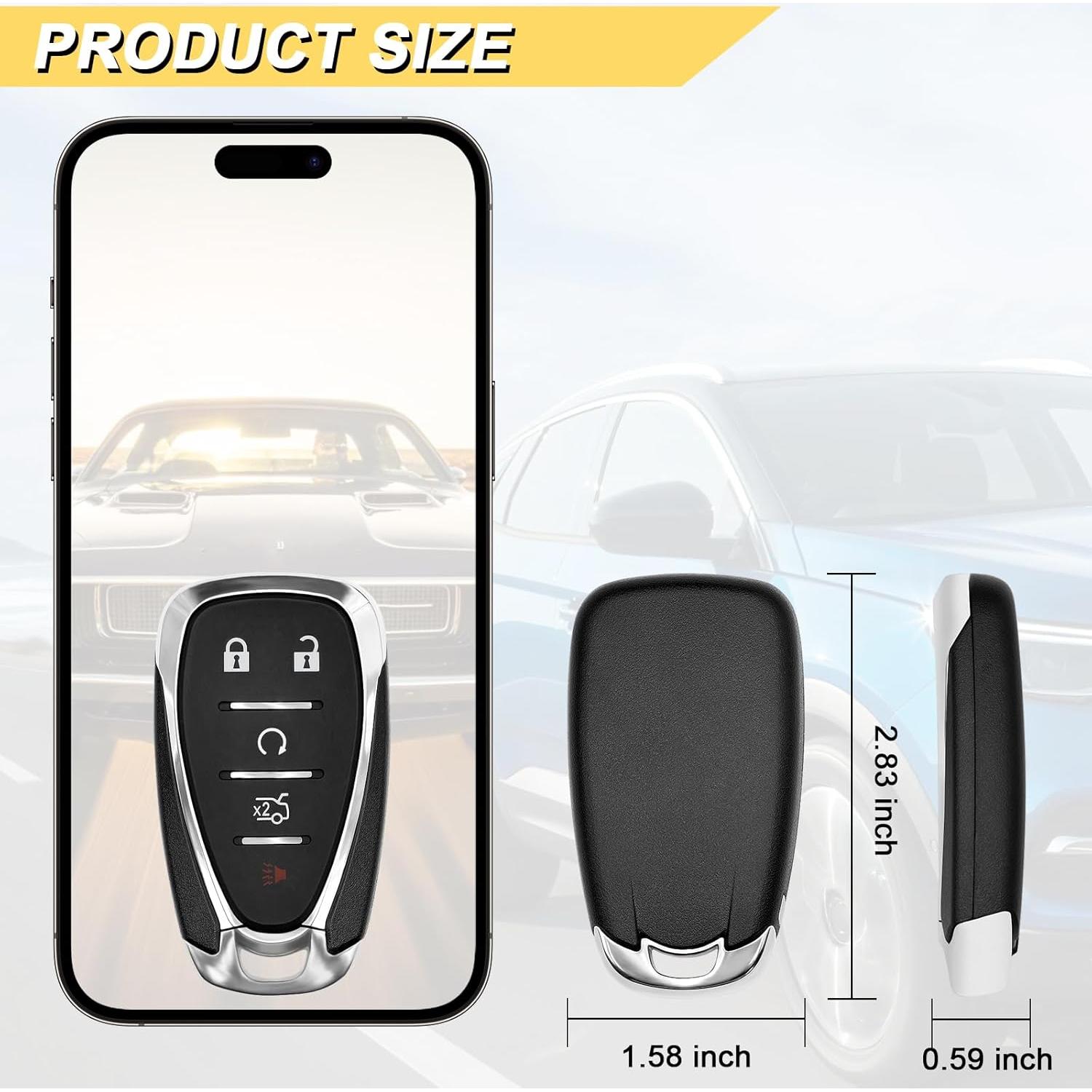 Control Remoto Llave Chevy Malibu Camaro 2016-2021 4 Botones