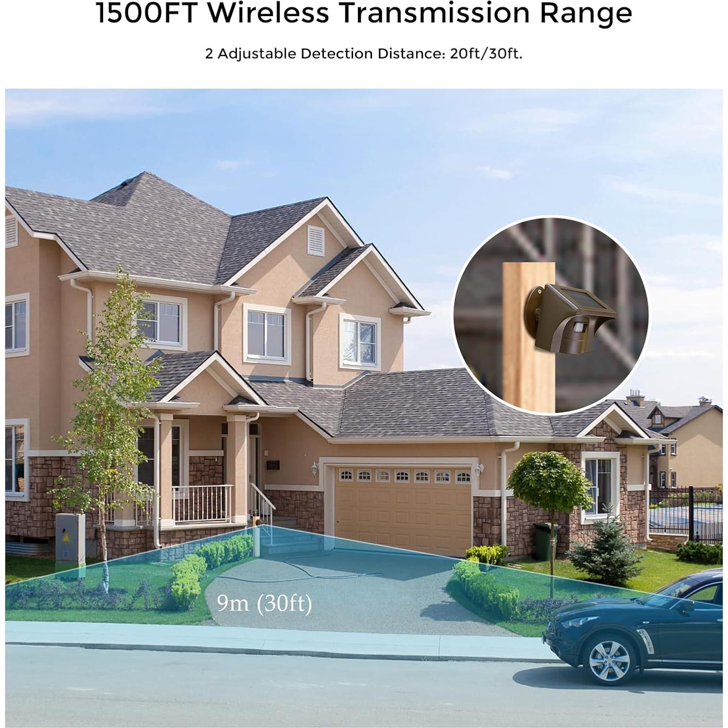 Alarma Solar eMACROS HS002W con App, Sensor Inalámbrico 0.8 km