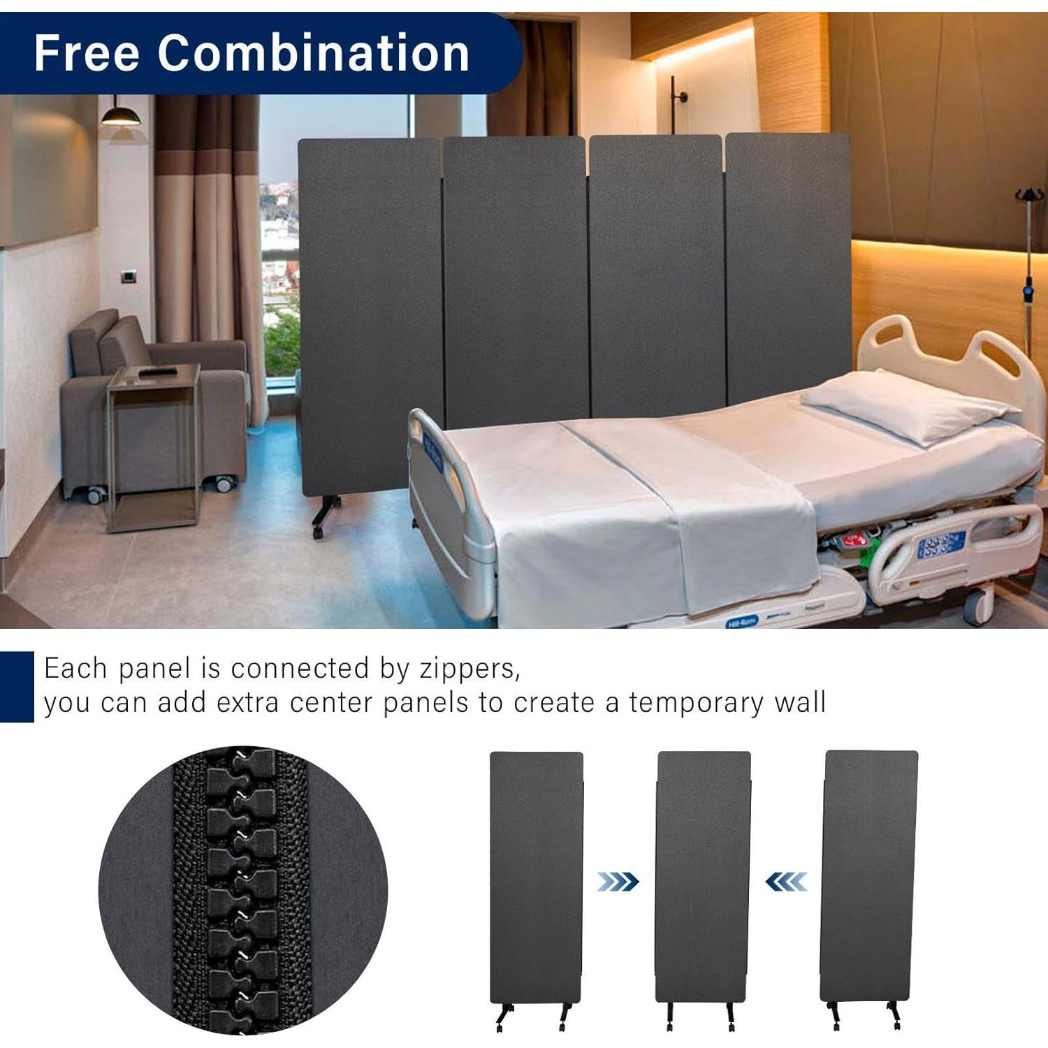 Divisor de Habitaciones Aislante Acústico Genérico 183cm Gris