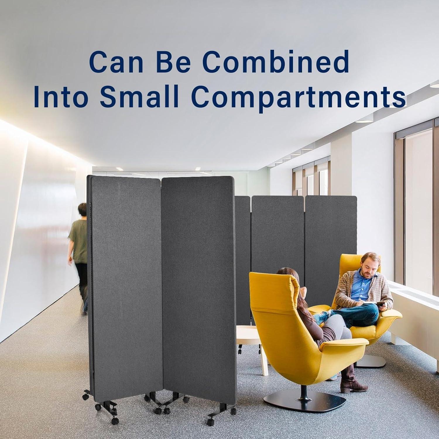 Divisor de Habitaciones Aislante Acústico Genérico 183cm Gris